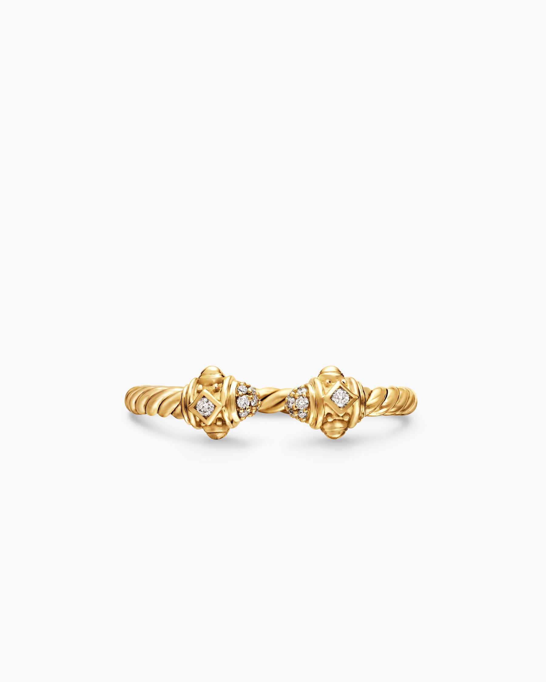 Renaissance Ring in 18K Yellow Gold with Diamonds, 2.3mm - Image 4