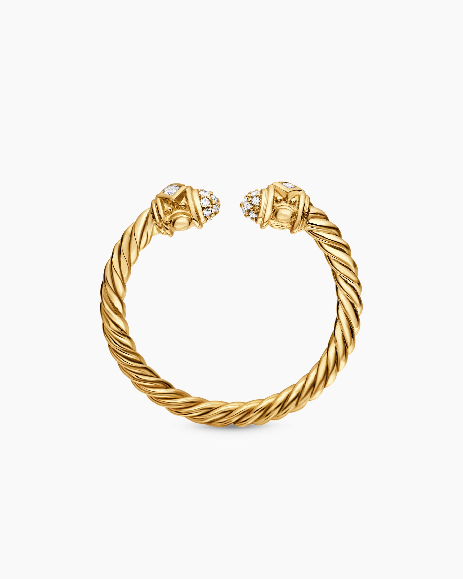 Renaissance Ring in 18K Yellow Gold with Diamonds, 2.3mm - Image 5