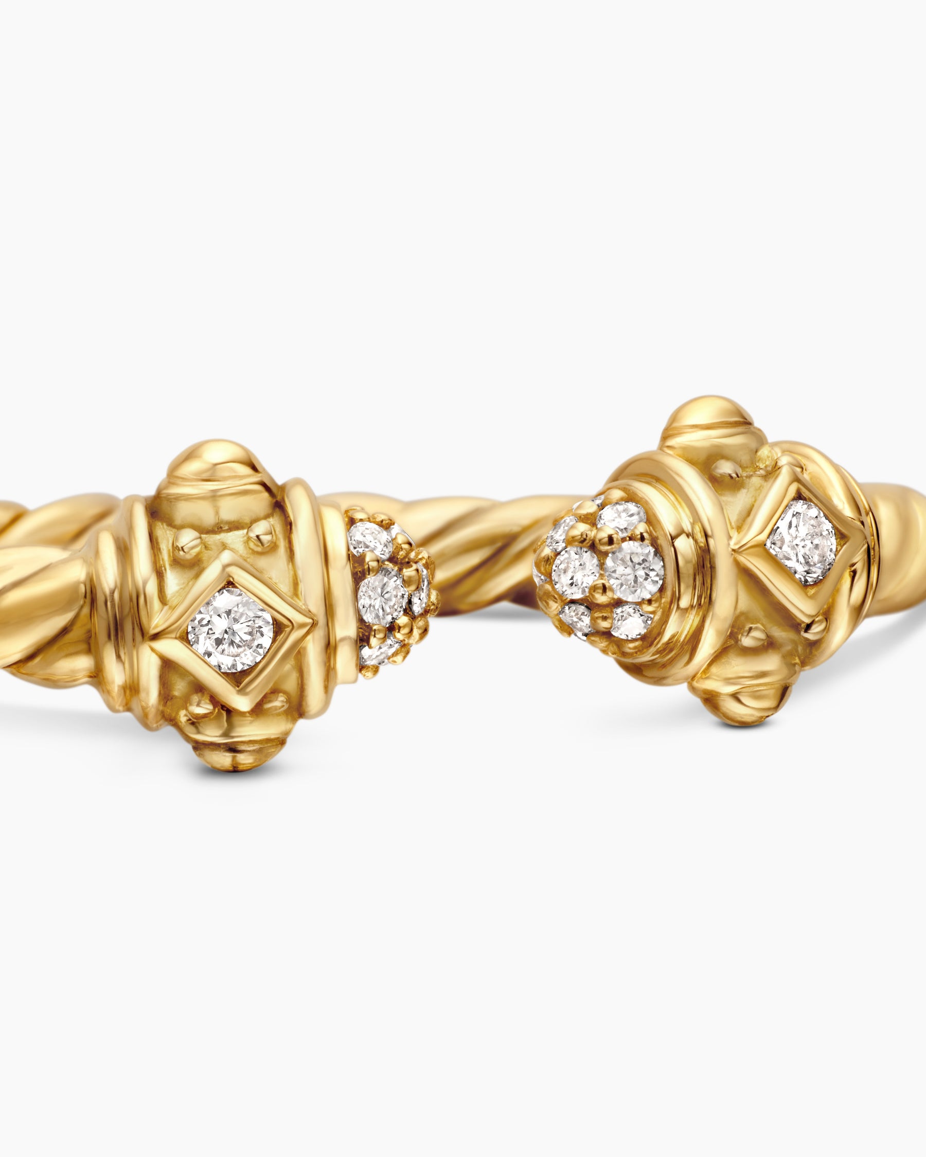 Renaissance Ring in 18K Yellow Gold with Diamonds, 2.3mm - Image 7
