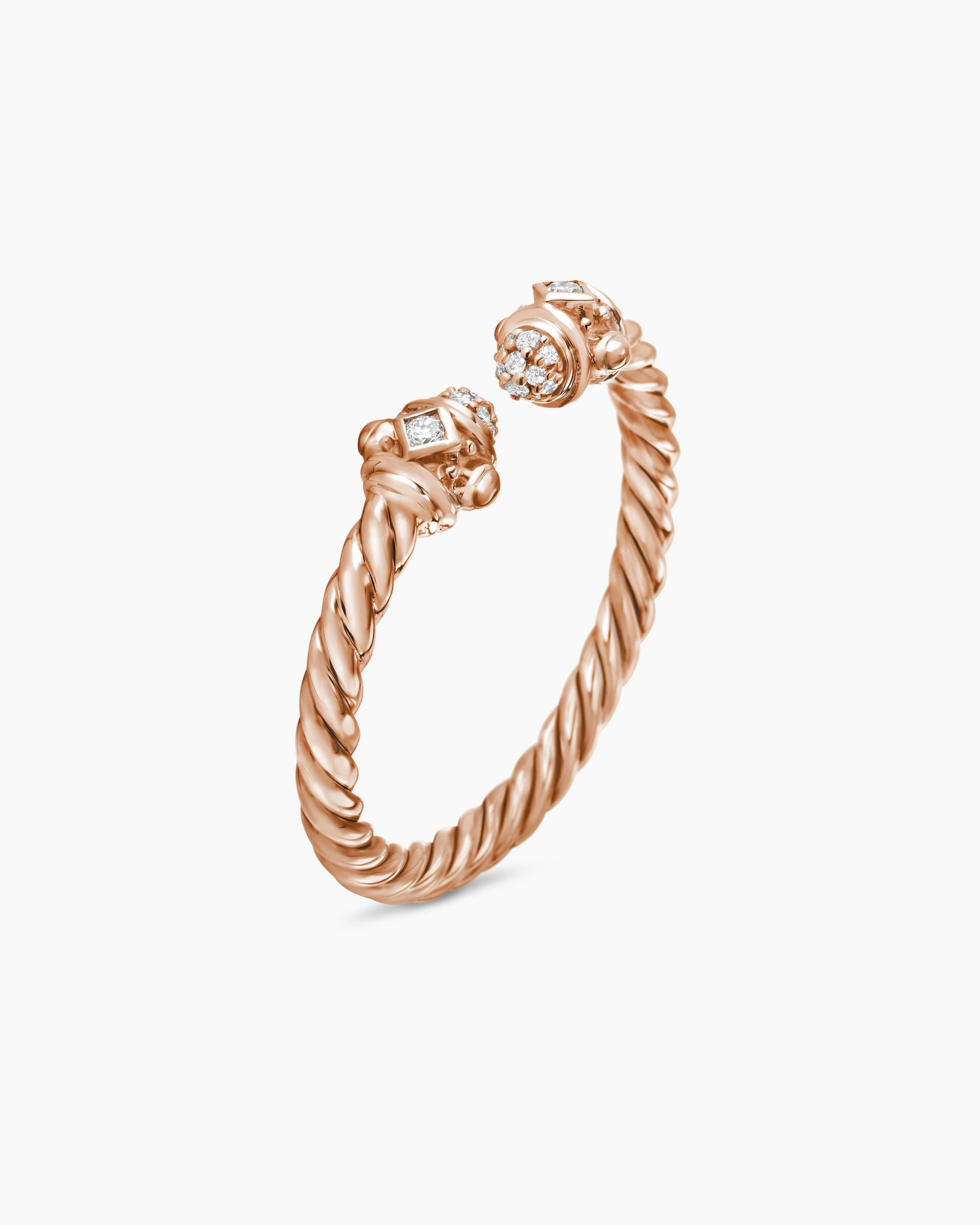 Renaissance Ring in 18K Rose Gold with Diamonds, 2.3mm - Image 3
