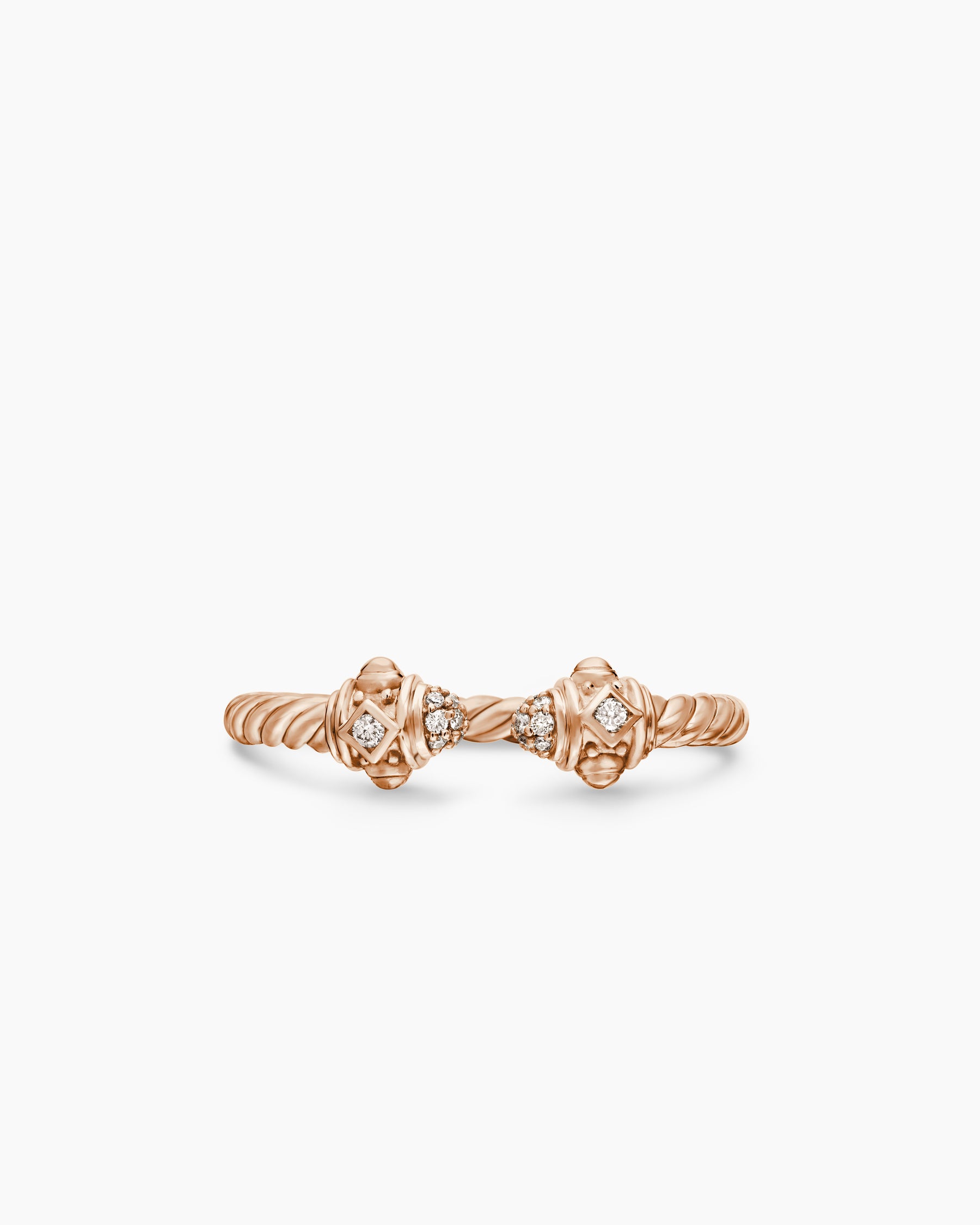 Renaissance Ring in 18K Rose Gold with Diamonds, 2.3mm - Image 4