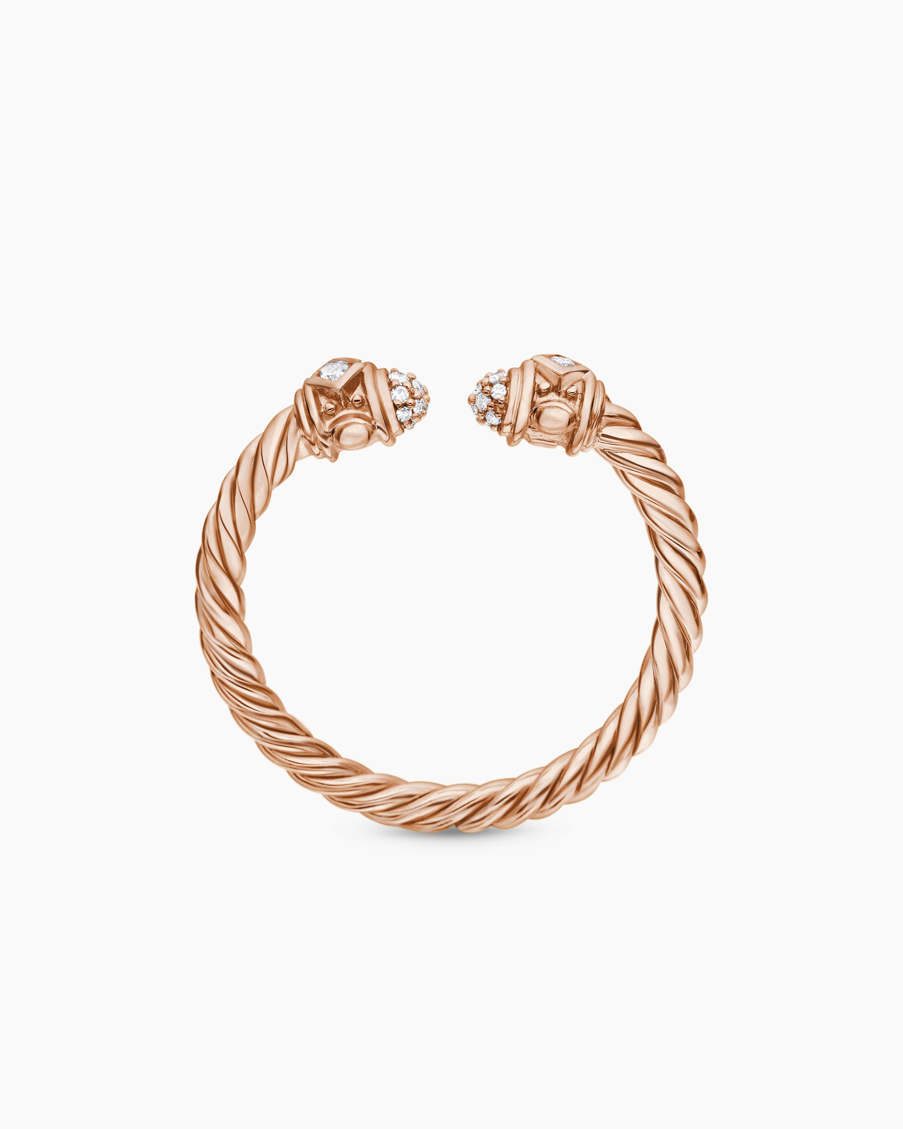 Renaissance Ring in 18K Rose Gold with Diamonds, 2.3mm - Image 5