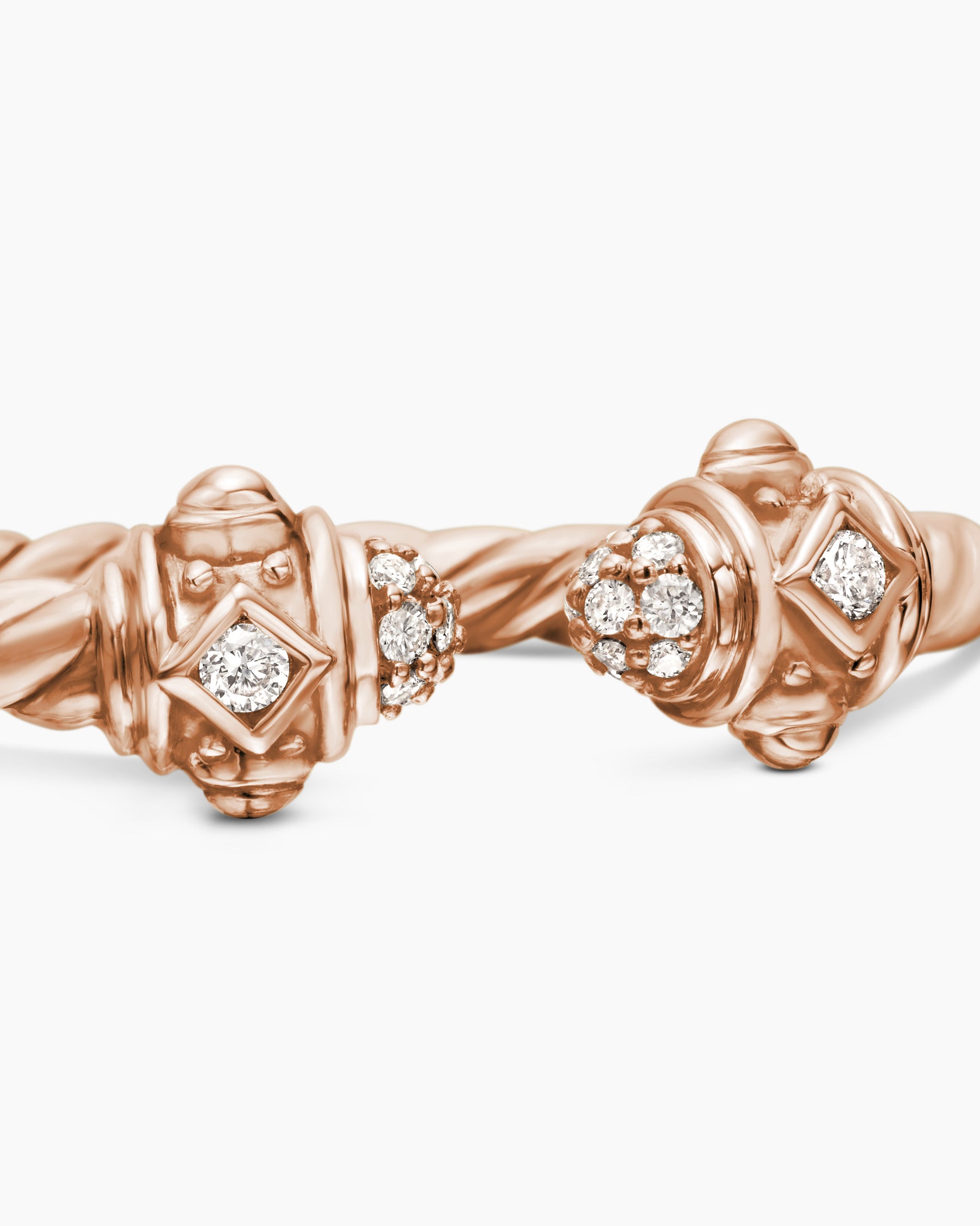 Renaissance Ring in 18K Rose Gold with Diamonds, 2.3mm - Image 7