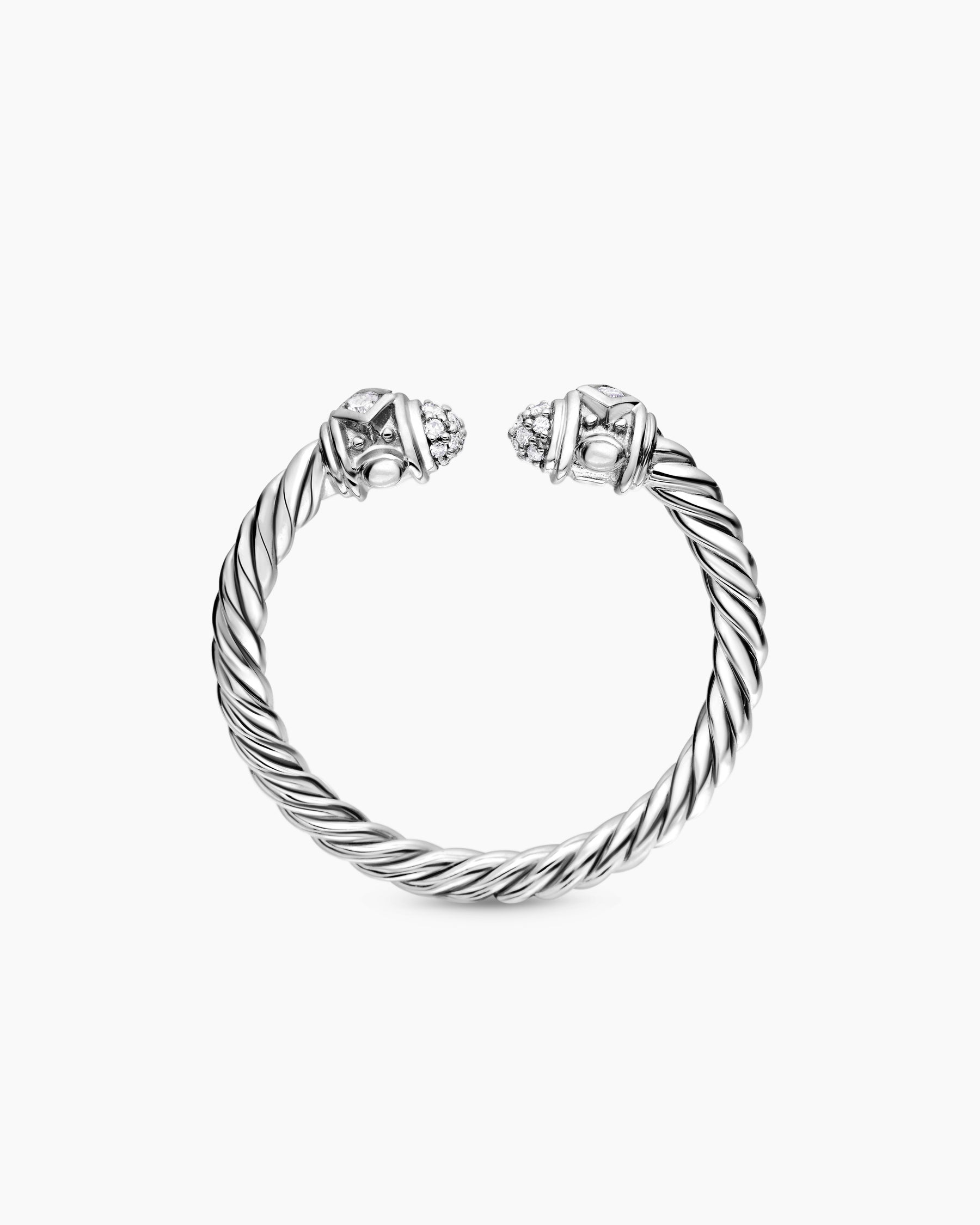 Renaissance Ring in 18K White Gold with Diamonds, 2.3mm - Image 5