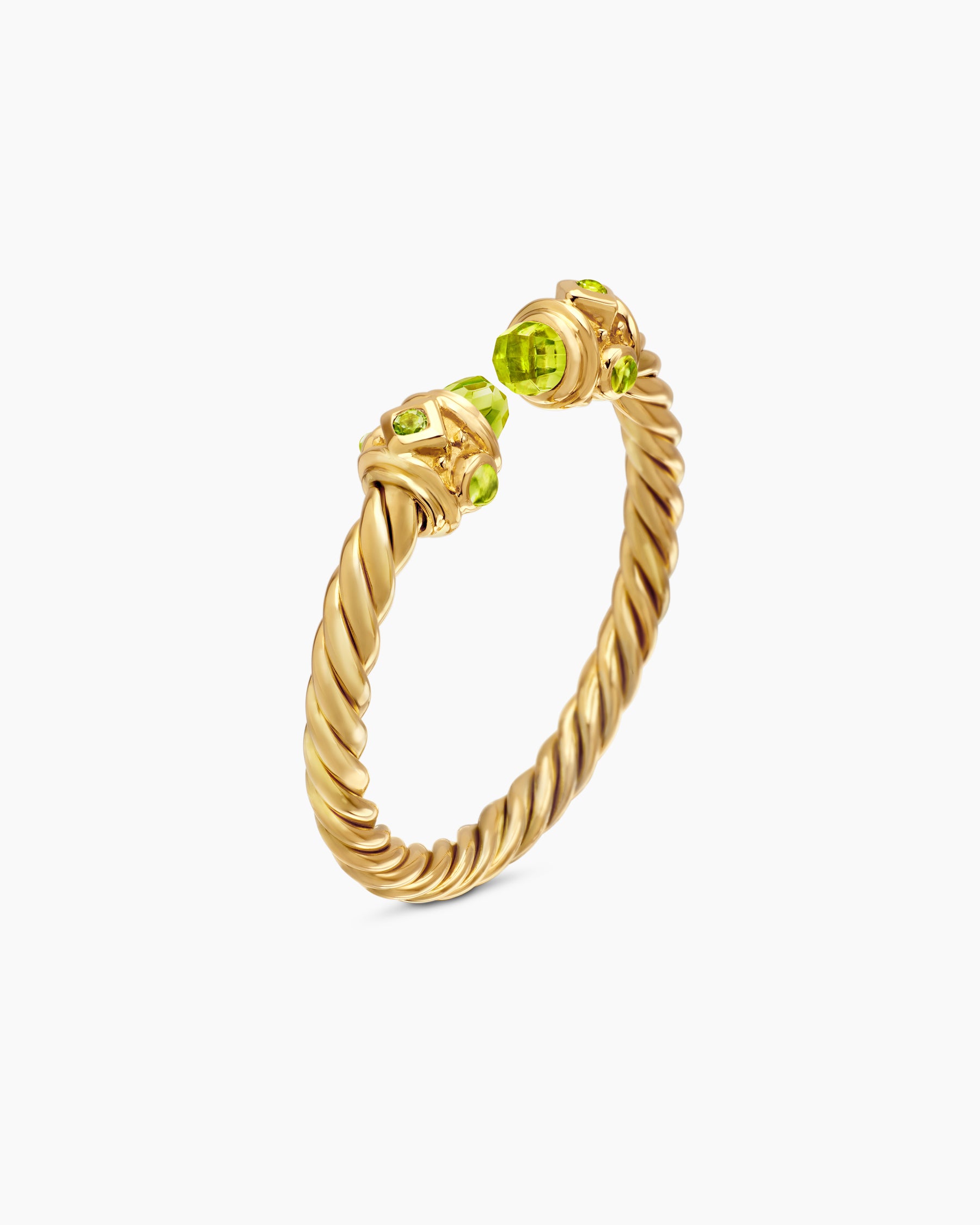 Renaissance Ring in 18K Yellow Gold with Peridot, 2.3mm - Image 3
