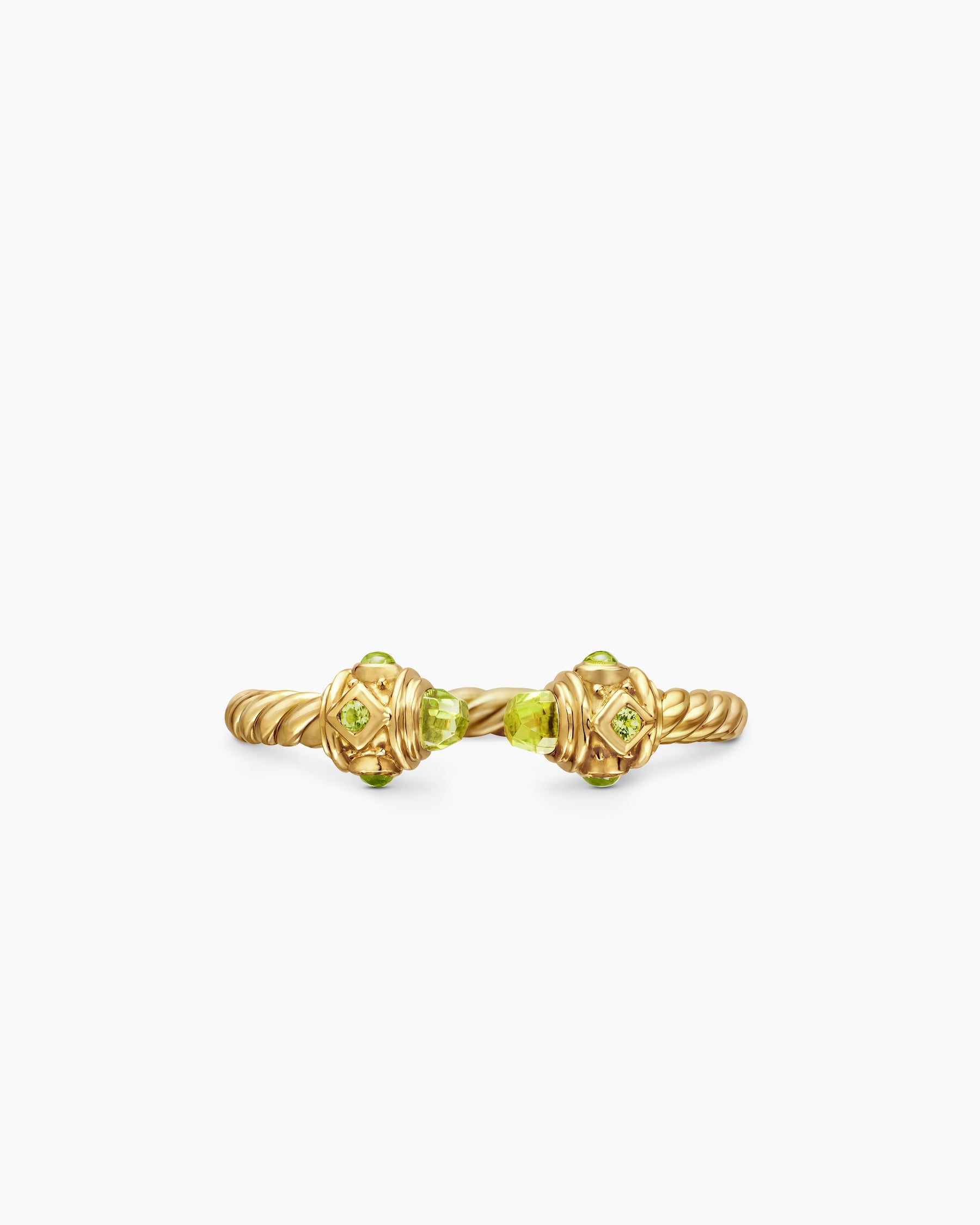 Renaissance Ring in 18K Yellow Gold with Peridot, 2.3mm - Image 4