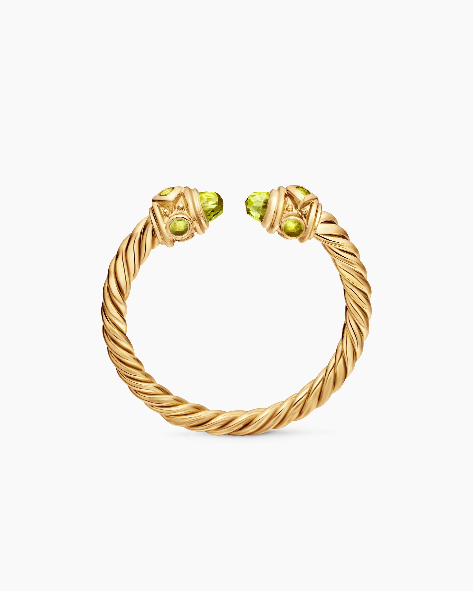 Renaissance Ring in 18K Yellow Gold with Peridot, 2.3mm - Image 5