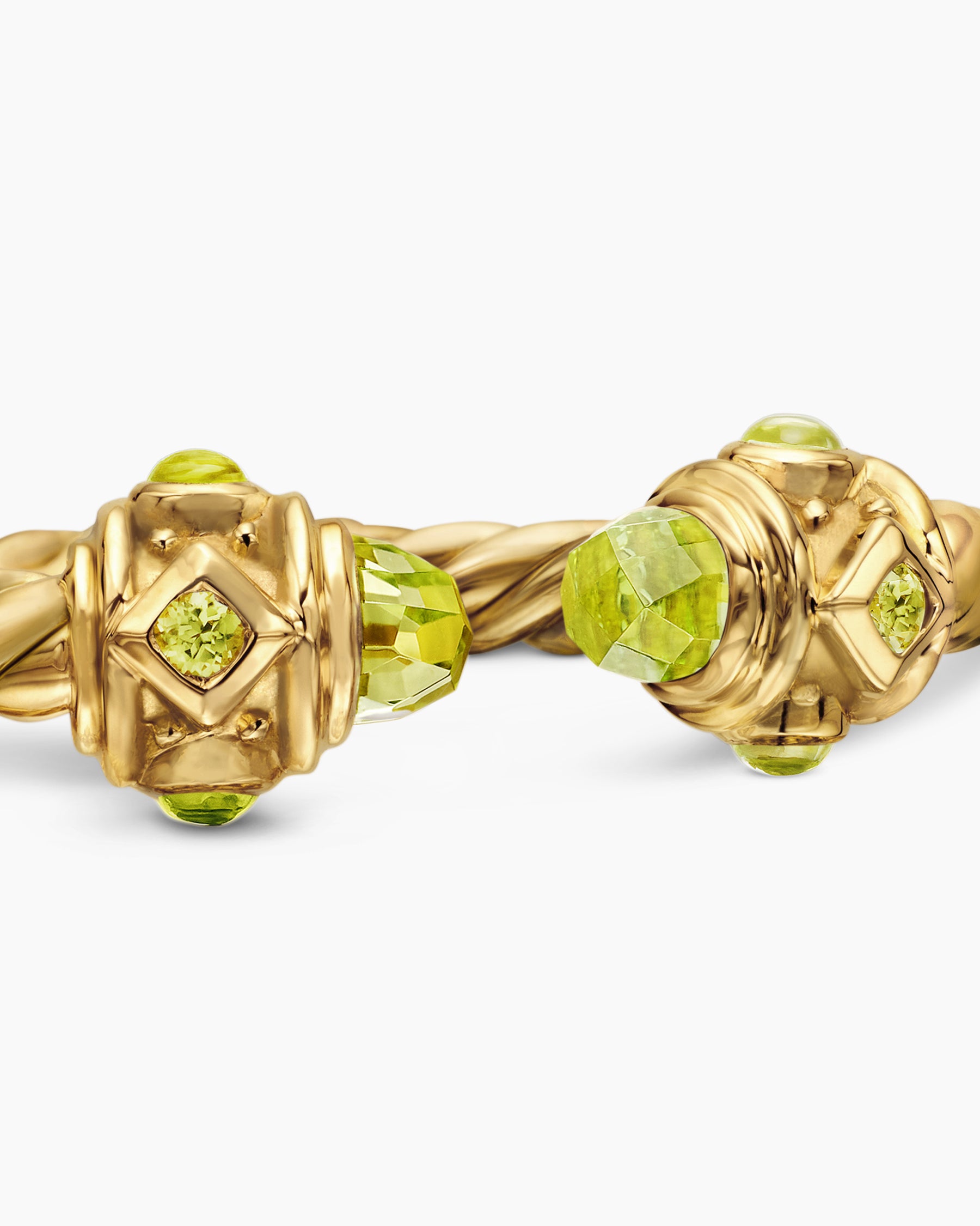 Renaissance Ring in 18K Yellow Gold with Peridot, 2.3mm - Image 7