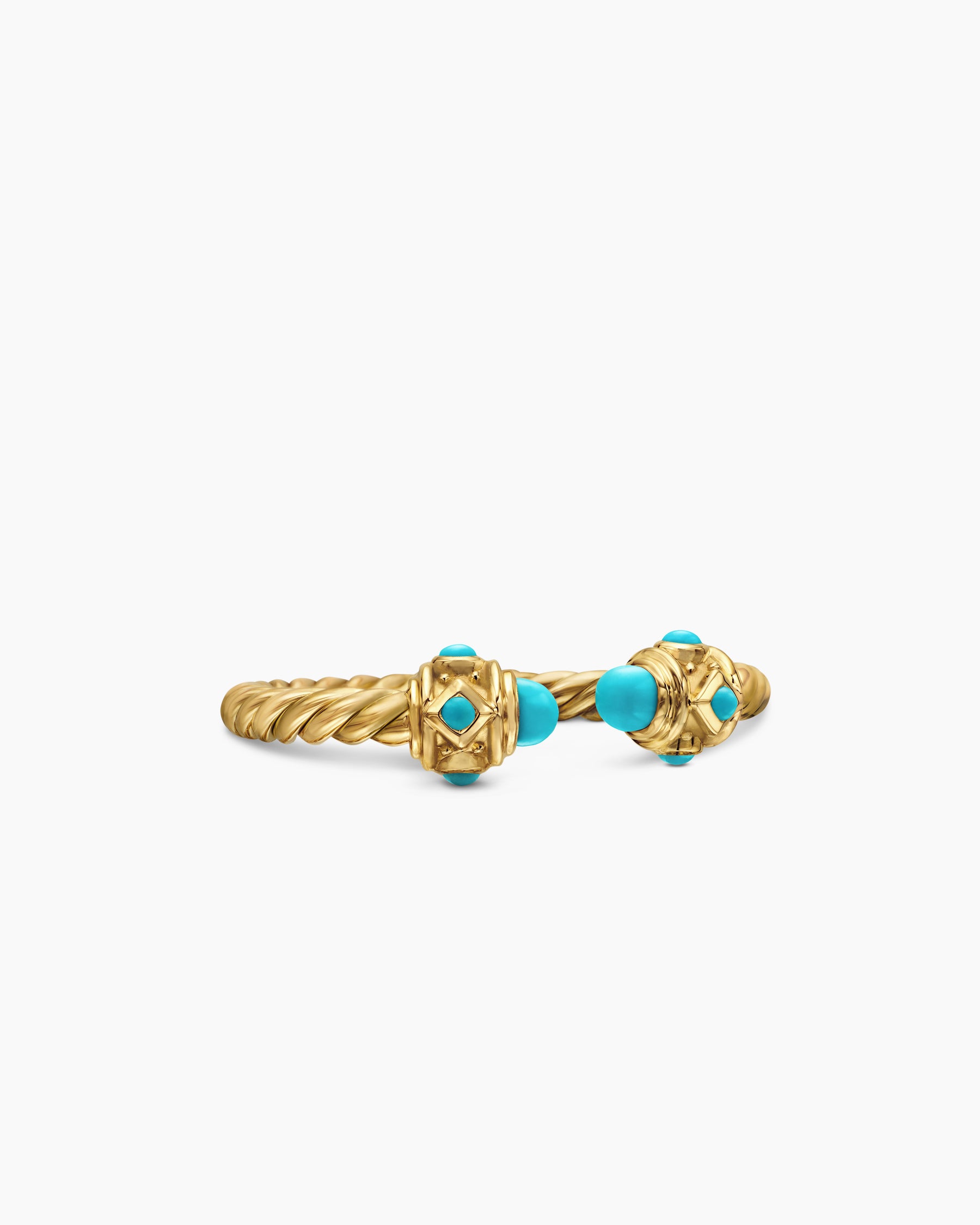 Renaissance Ring in 18K Yellow Gold with Turquoise, 2.3mm