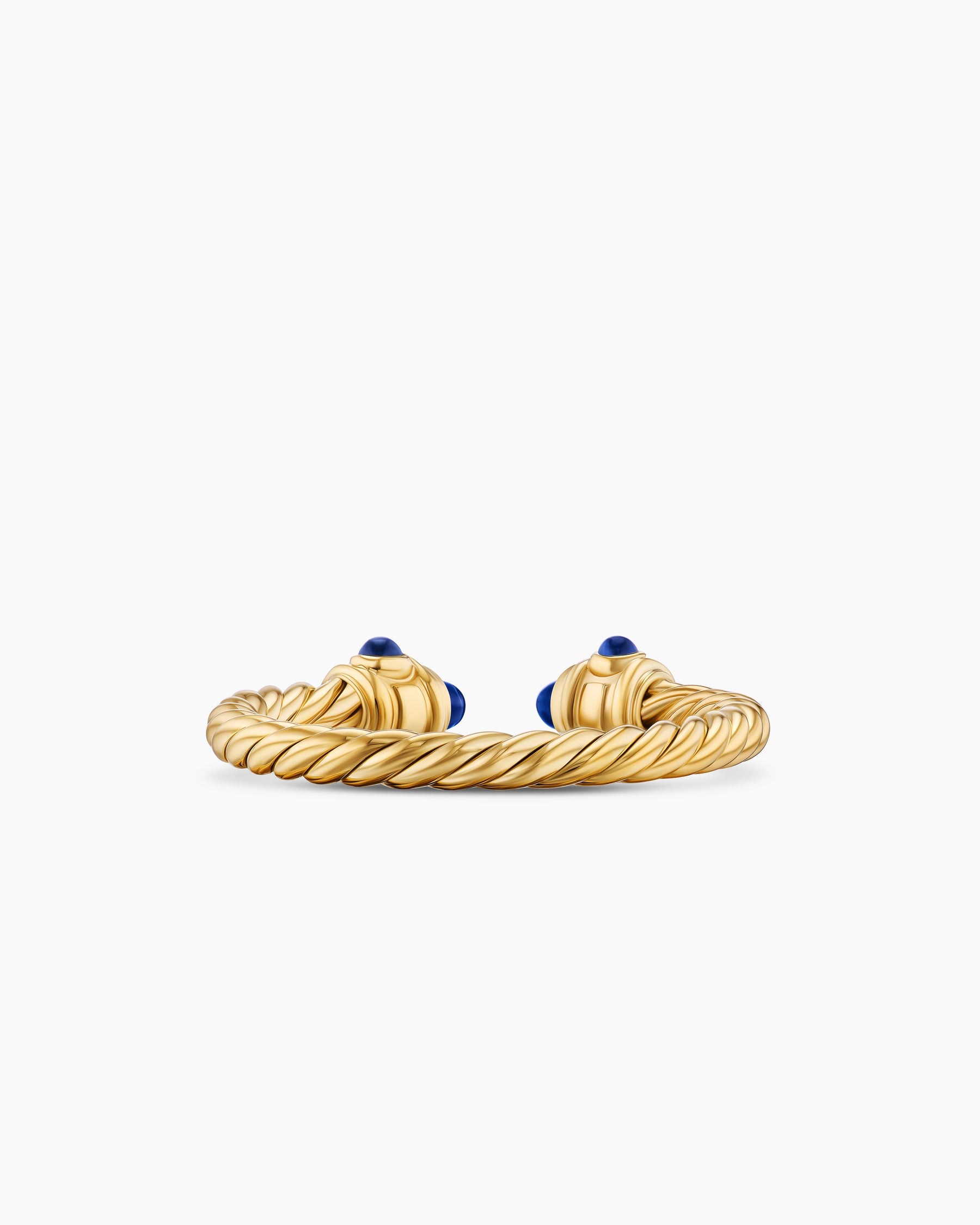 Renaissance Ring in 18K Yellow Gold with Blue Sapphires, 2.3mm - Image 6