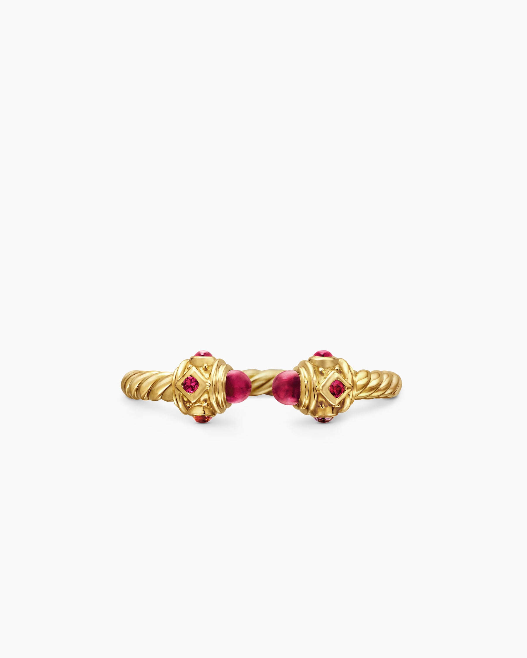 Renaissance Ring in 18K Yellow Gold with Rubies, 2.3mm - Image 4
