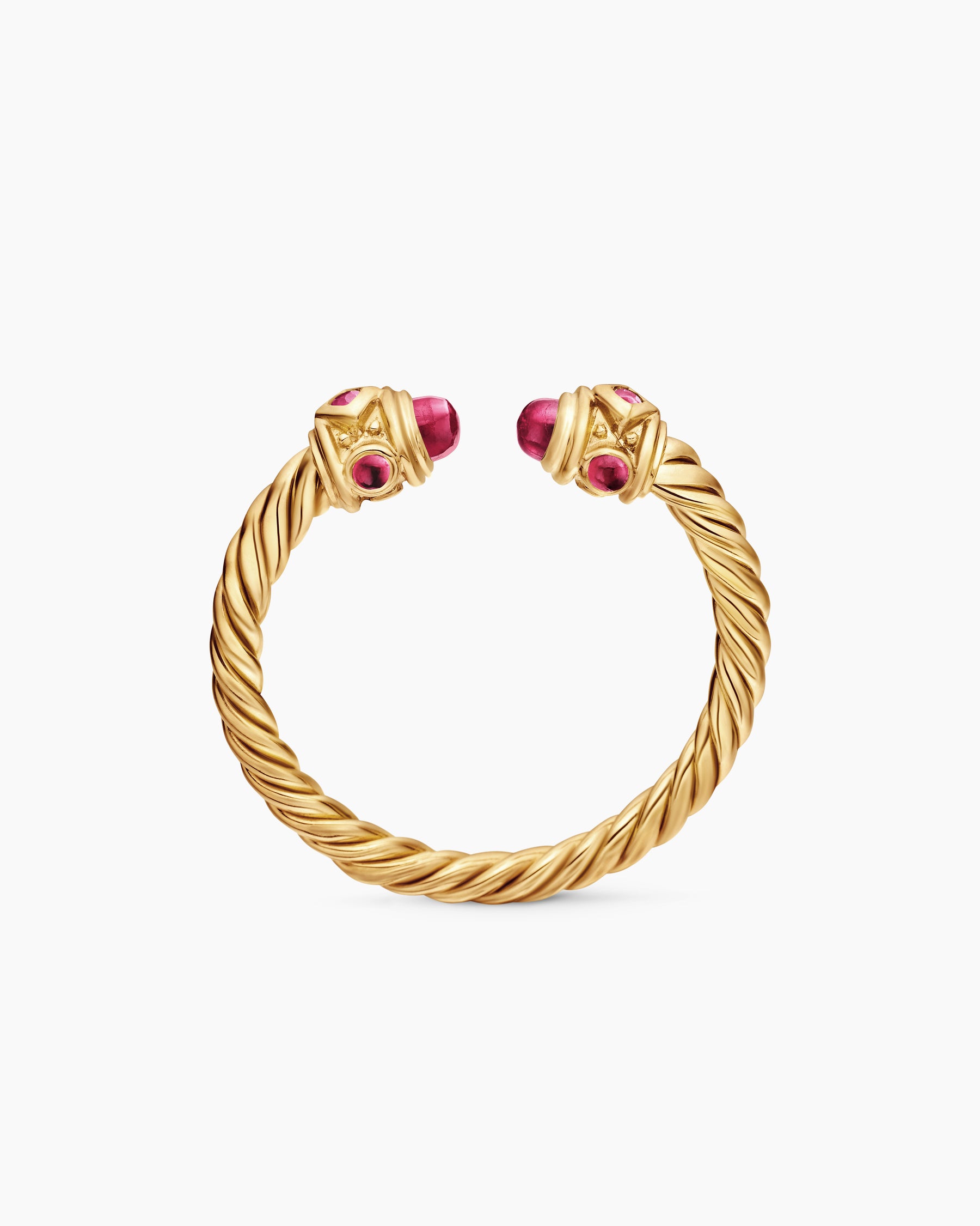 Renaissance Ring in 18K Yellow Gold with Rubies, 2.3mm - Image 5
