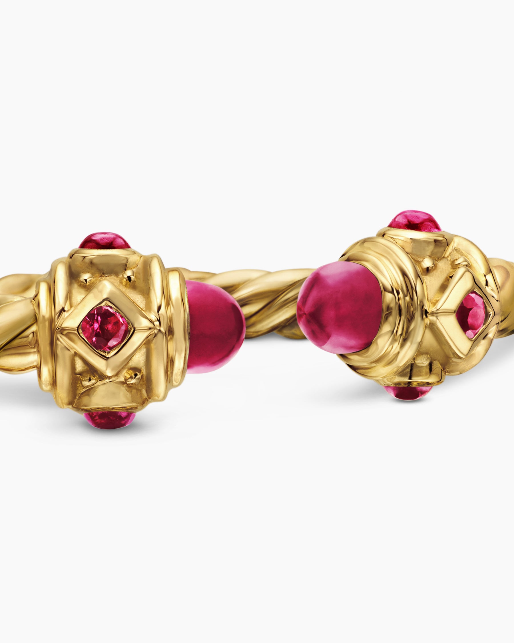 Renaissance Ring in 18K Yellow Gold with Rubies, 2.3mm - Image 7