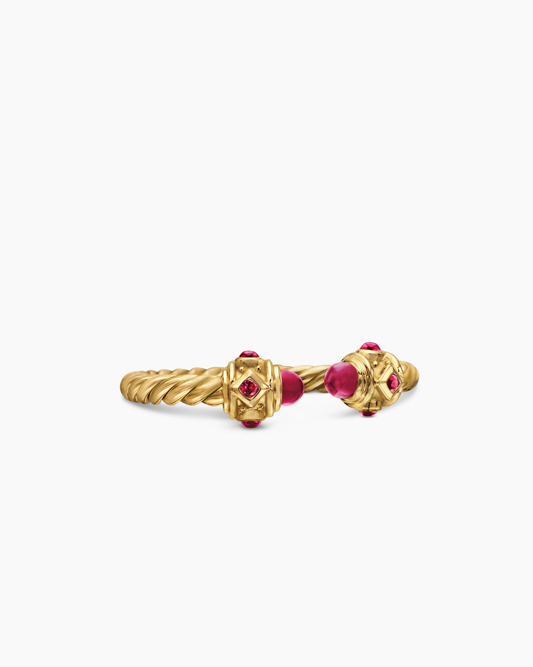 Renaissance Ring in 18K Yellow Gold with Rubies, 2.3mm