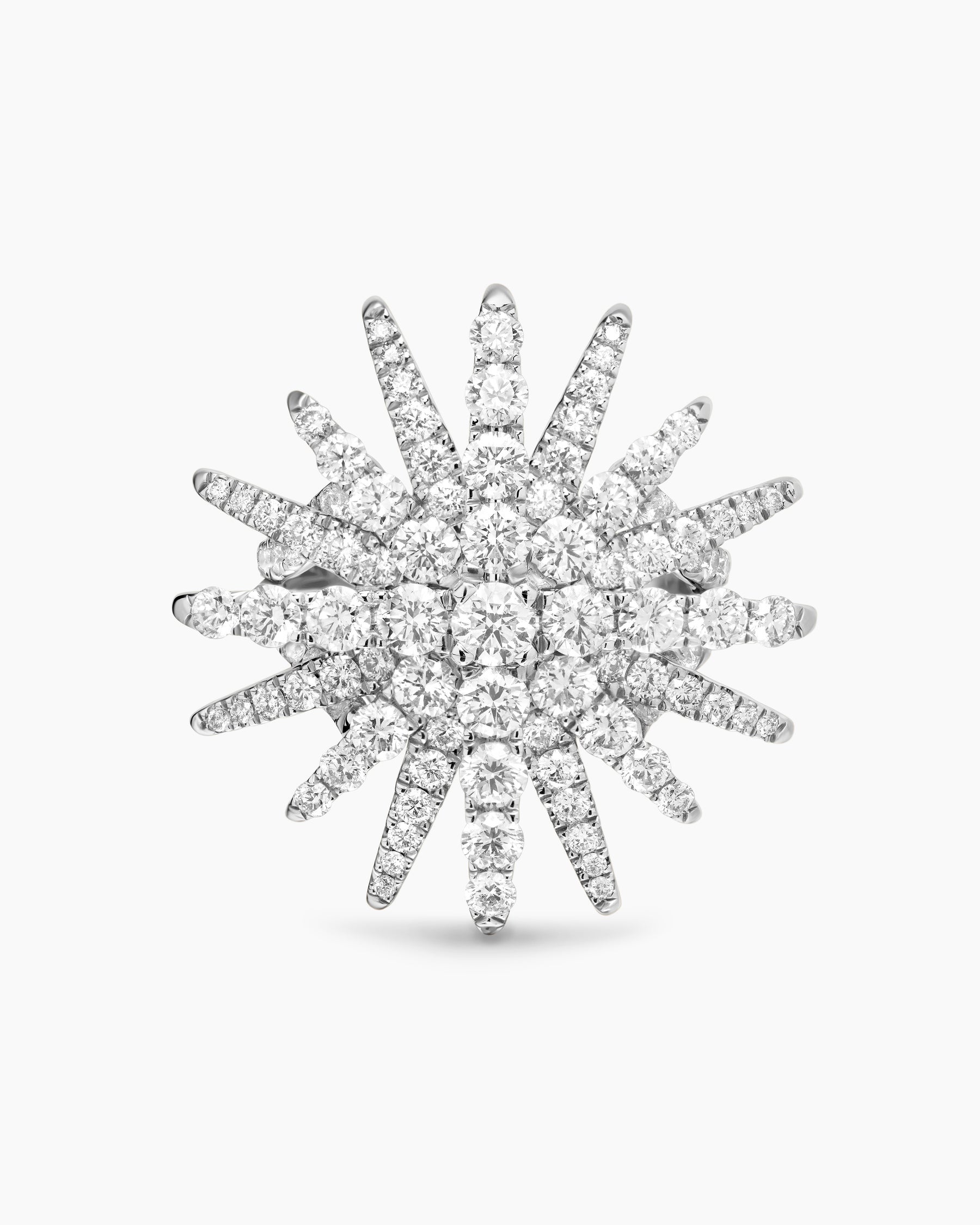 Starburst Ring in 18K White Gold with Diamonds, 28mm - Image 4