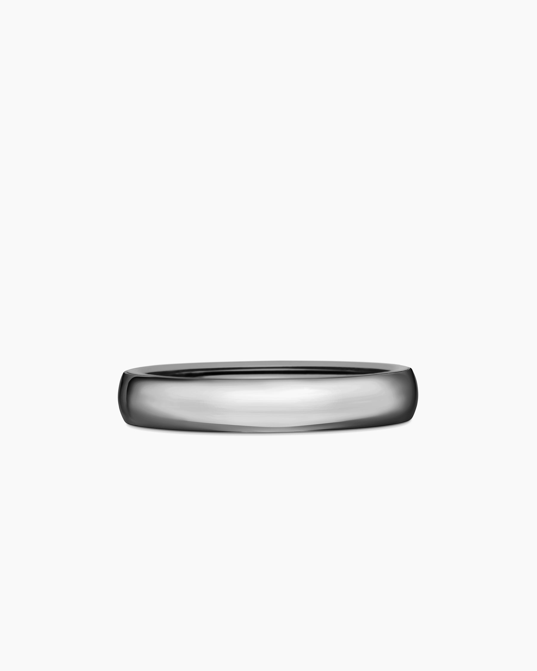 DY Classic Band Ring in Grey Titanium, 4mm