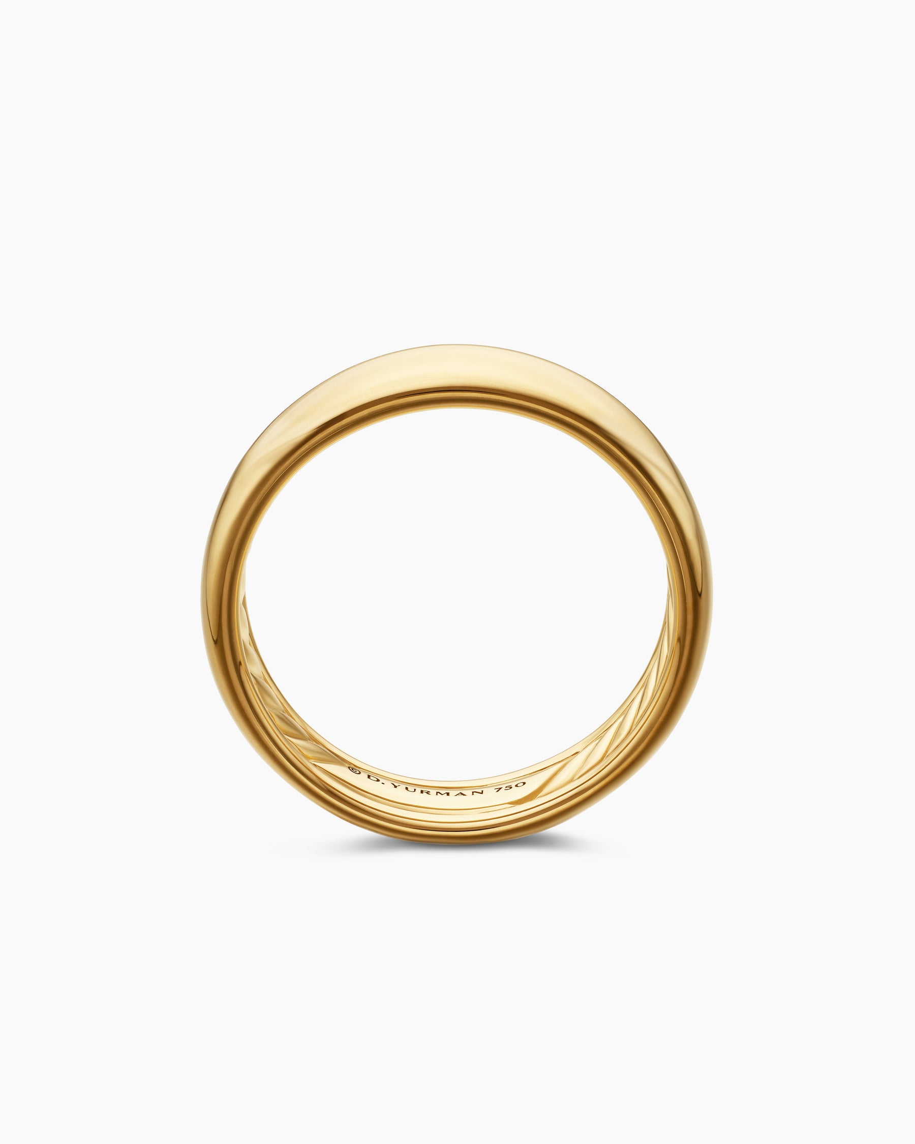 DY Classic Band Ring in 18K Yellow Gold, 6mm - Image 5