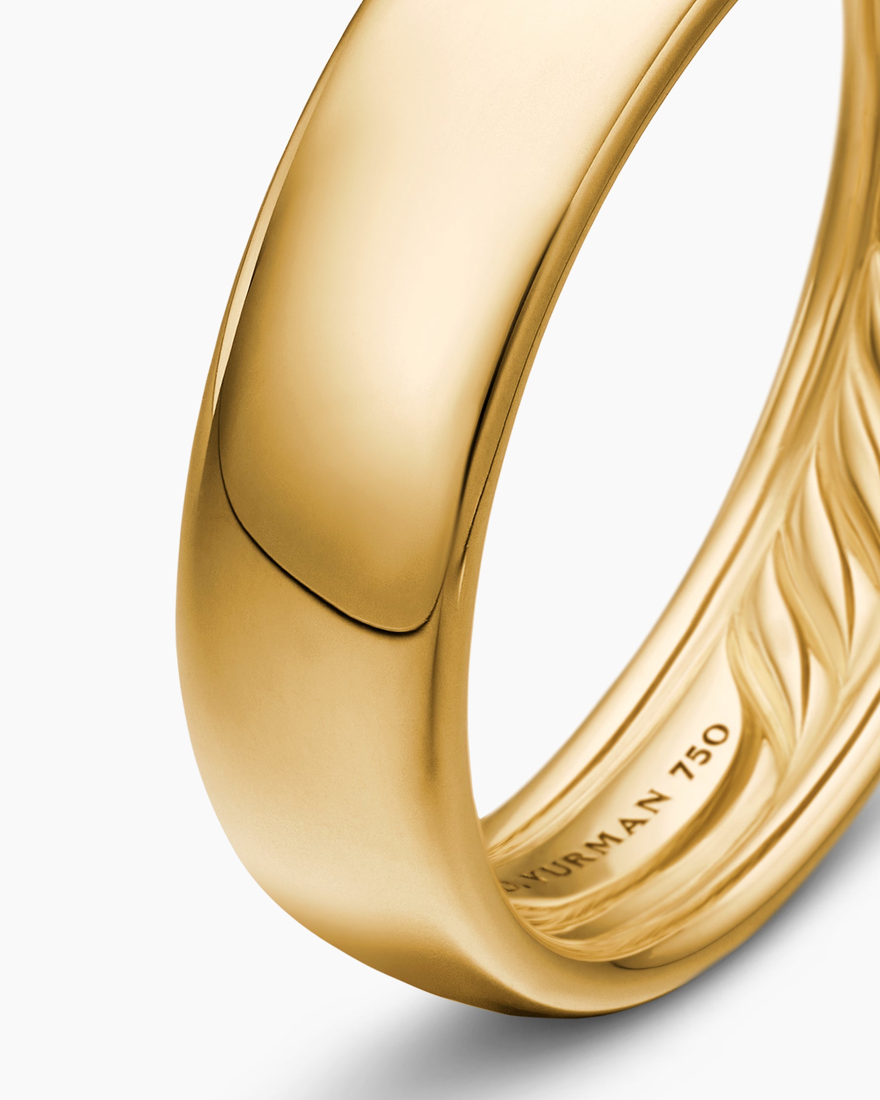 DY Classic Band Ring in 18K Yellow Gold, 6mm - Image 6