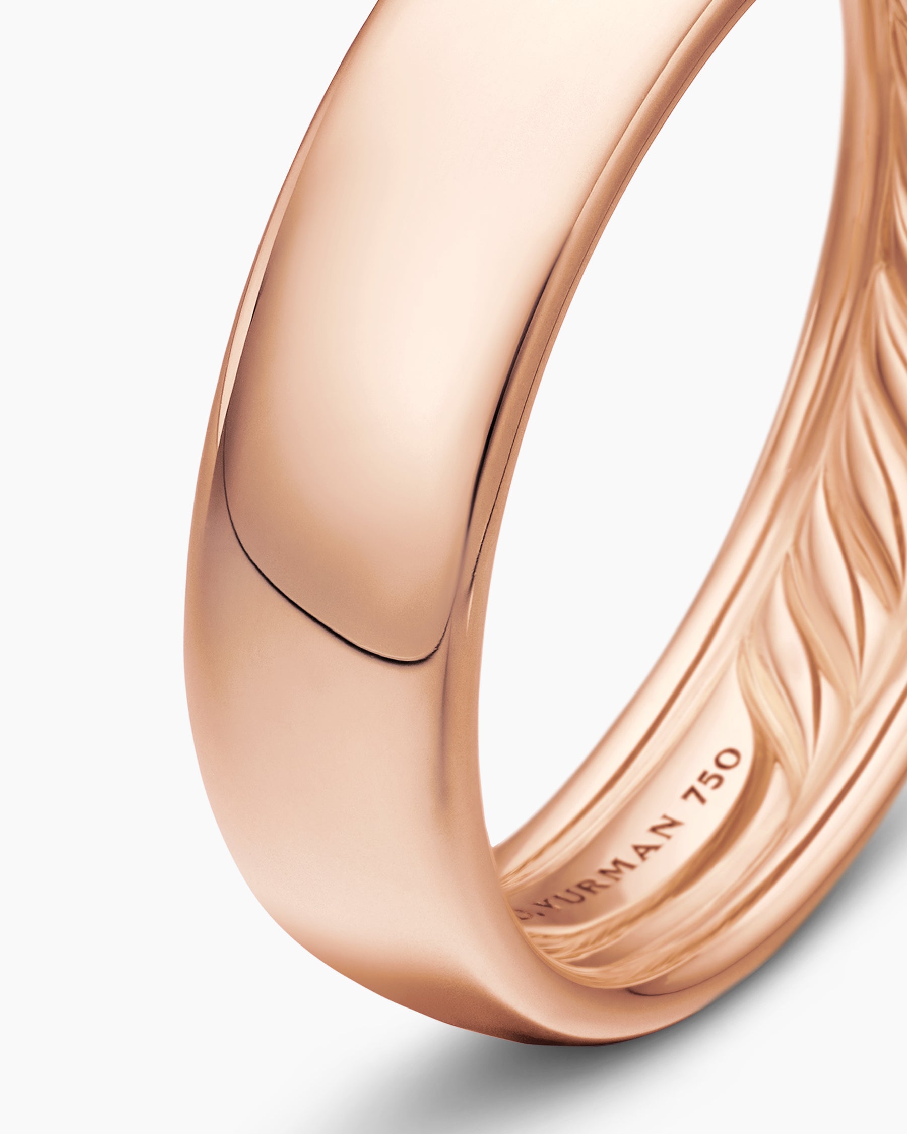 DY Classic Band Ring in 18K Rose Gold, 6mm - Image 6