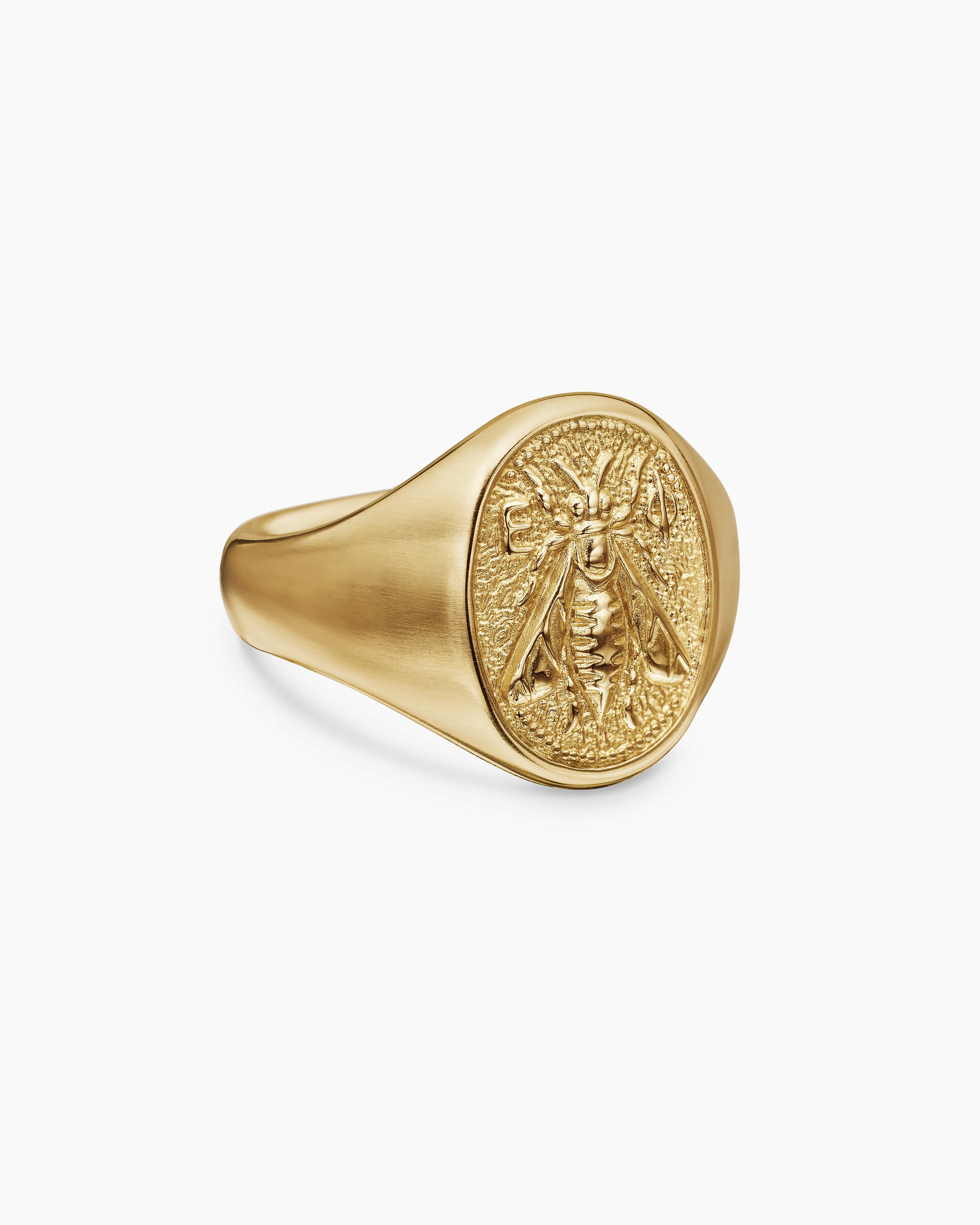 Petrvs Bee Pinky Ring in 18K Yellow Gold, 15.5mm