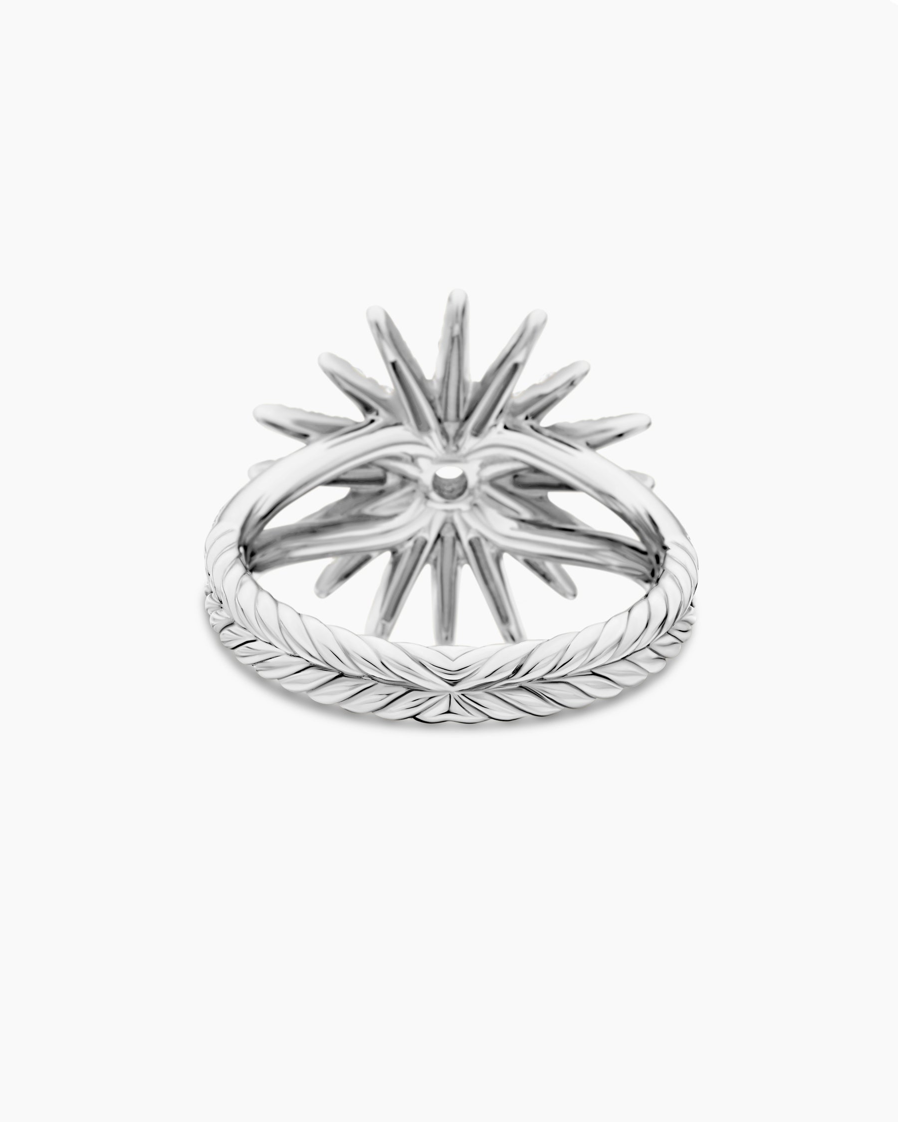 Starburst Ring in 18K White Gold with Diamonds, 20mm - Image 6