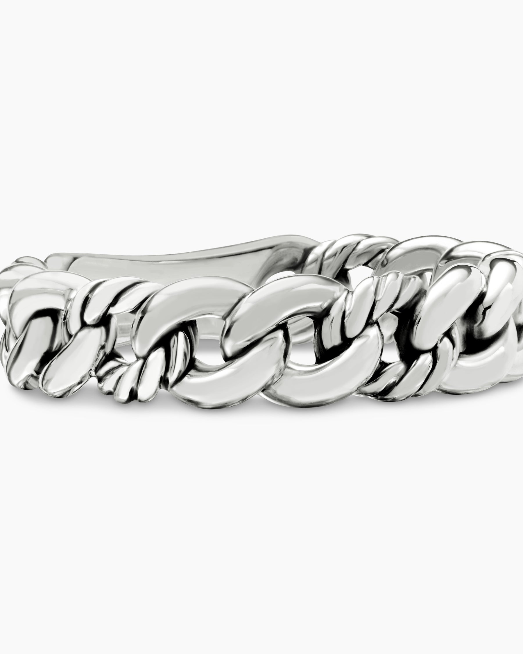 Belmont Curb Link Band Ring in Sterling Silver, 5mm - Image 7