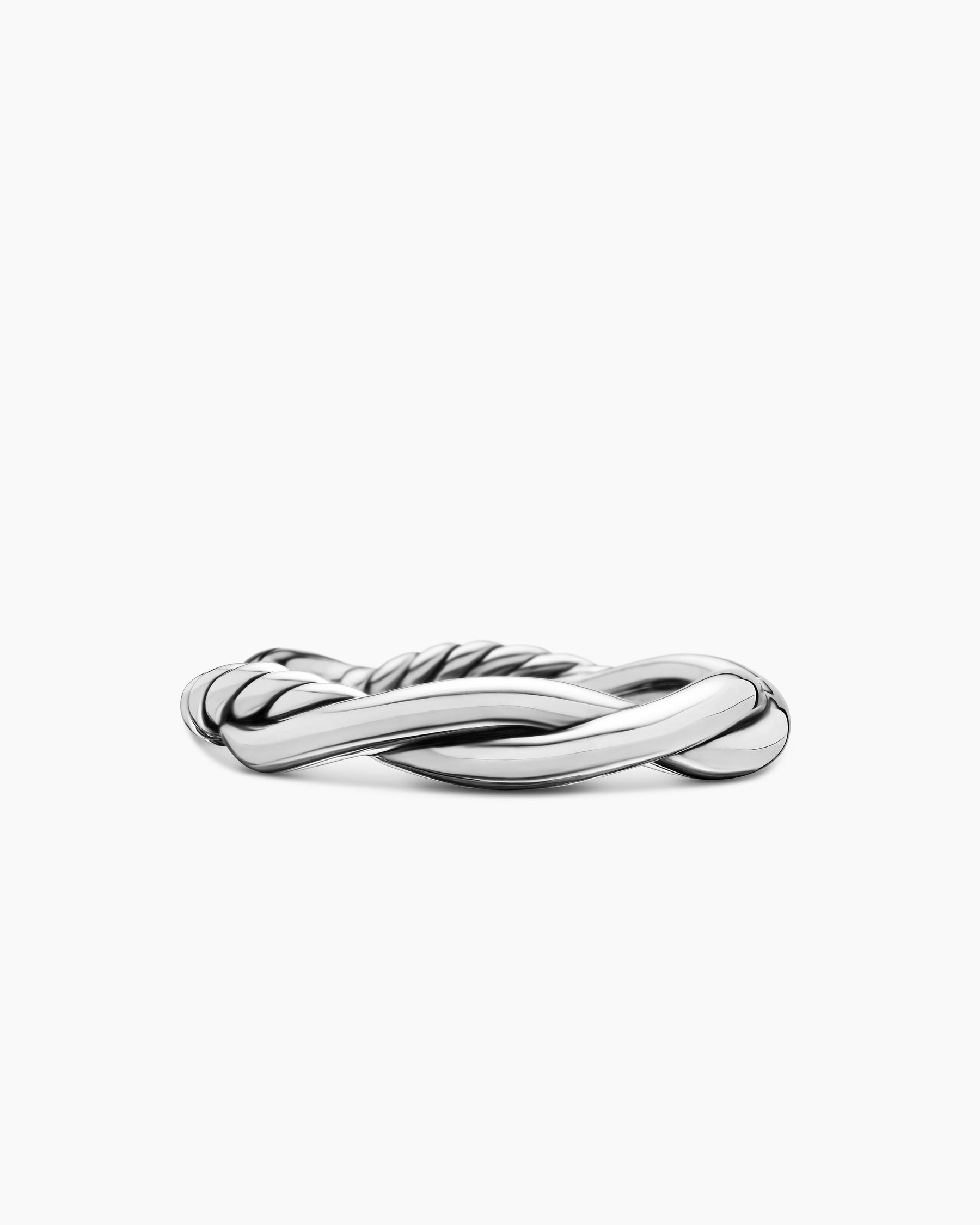 Petite Infinity Band Ring in Sterling Silver with 14K Yellow Gold, 4mm - Image 6