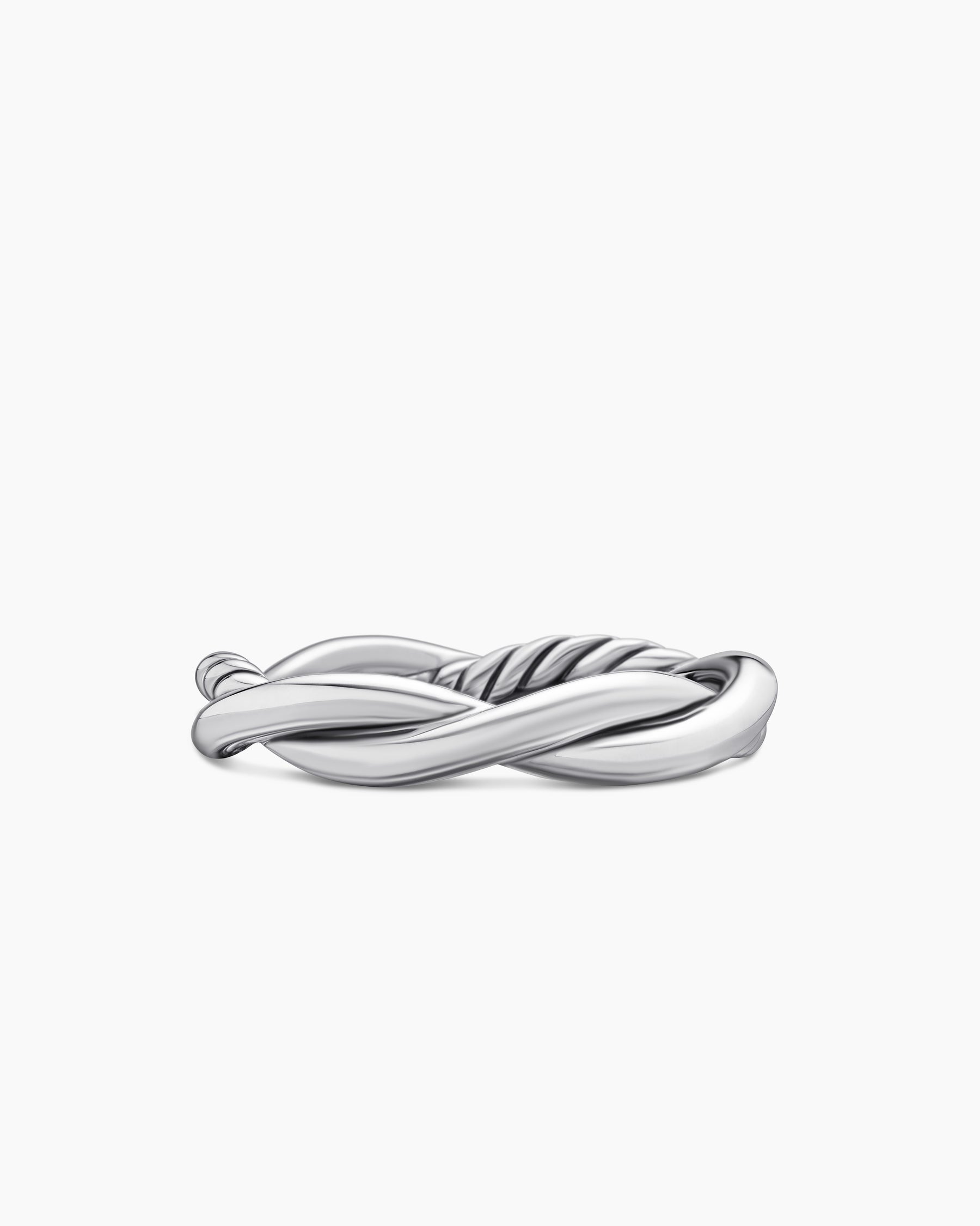 Petite Infinity Band Ring in Sterling Silver with Diamonds, 4mm - Image 6