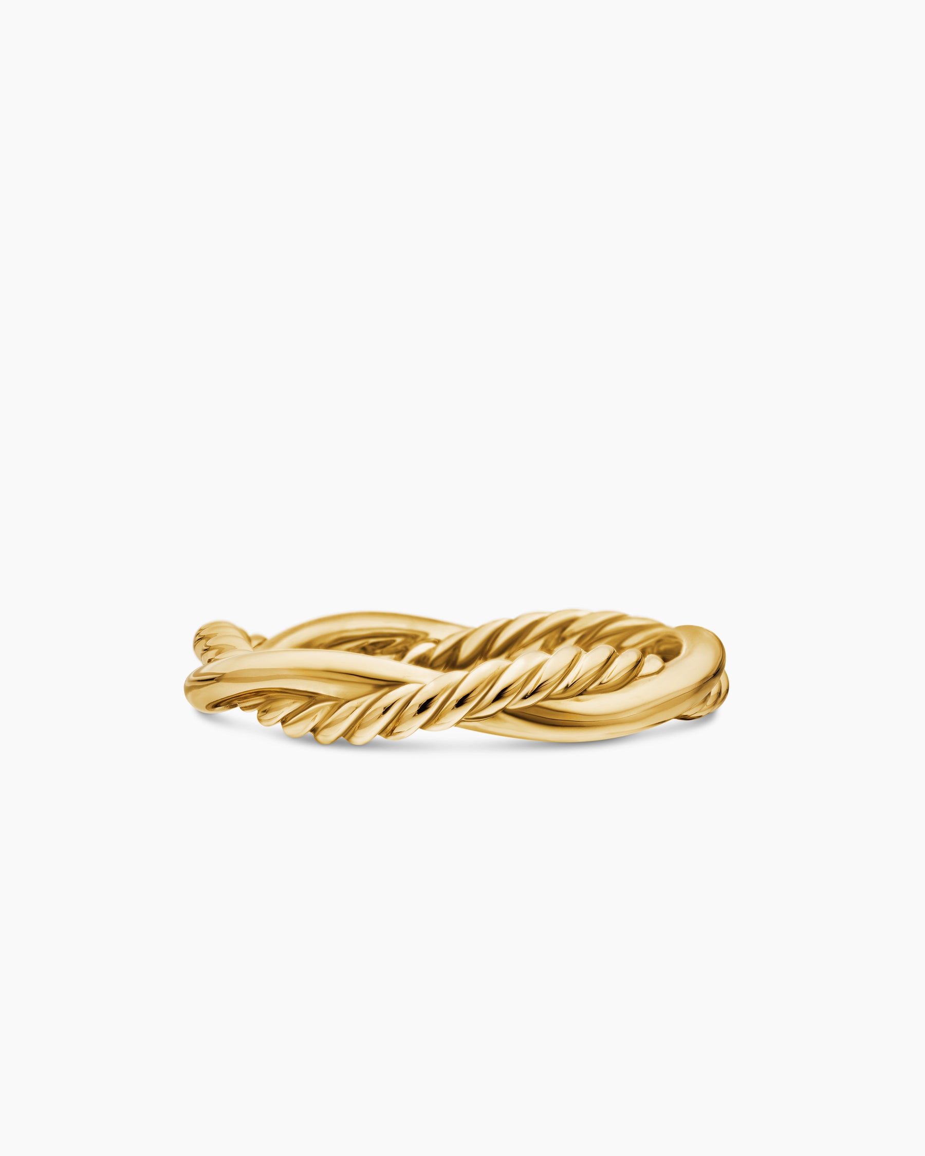 Petite Infinity Band Ring in 18K Yellow Gold with Diamonds, 4mm - Image 6