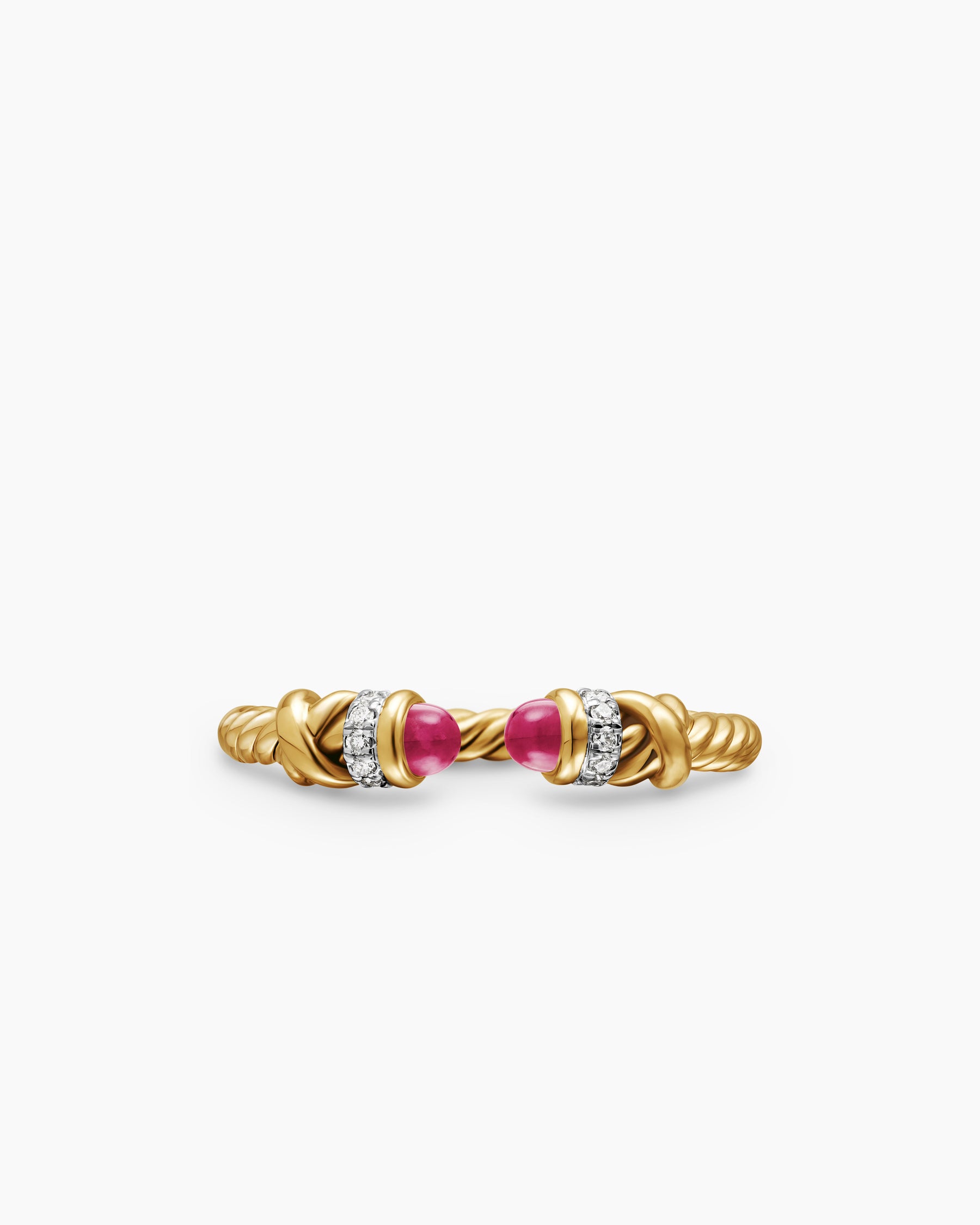 Petite Helena Ring in 18K Yellow Gold with Rubies and Diamonds, 2.5mm - Image 4