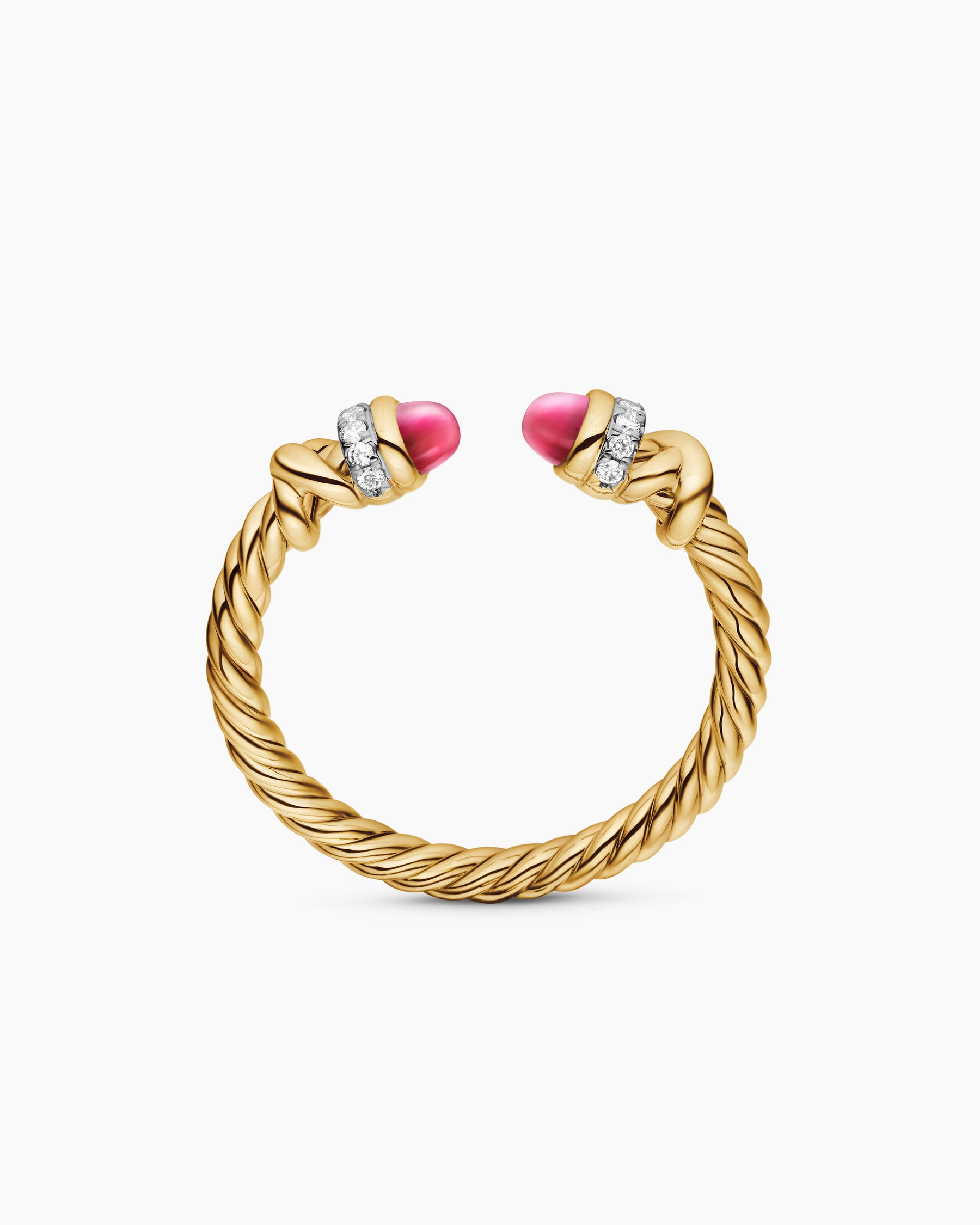 Petite Helena Ring in 18K Yellow Gold with Rubies and Diamonds, 2.5mm - Image 5