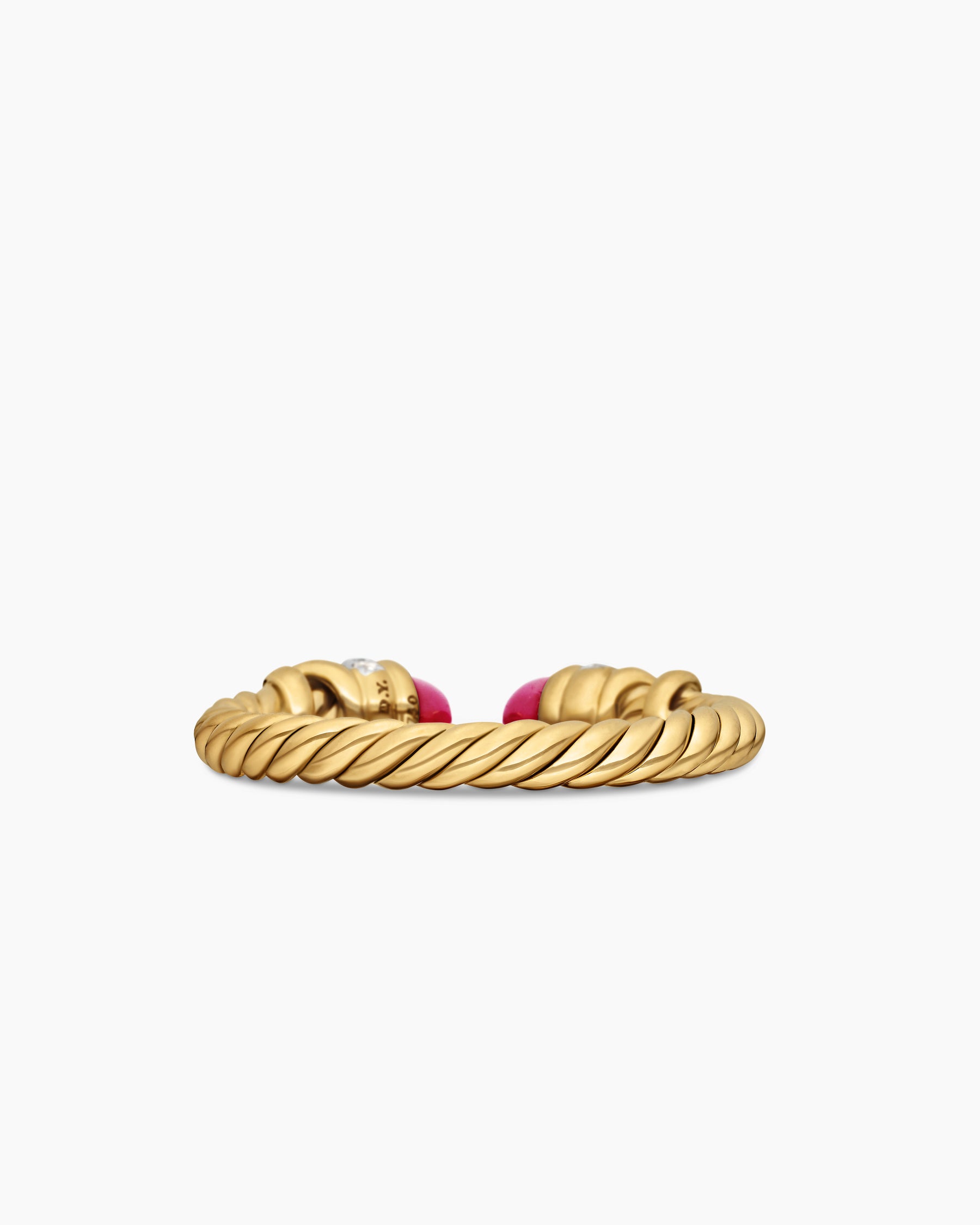 Petite Helena Ring in 18K Yellow Gold with Rubies and Diamonds, 2.5mm - Image 6