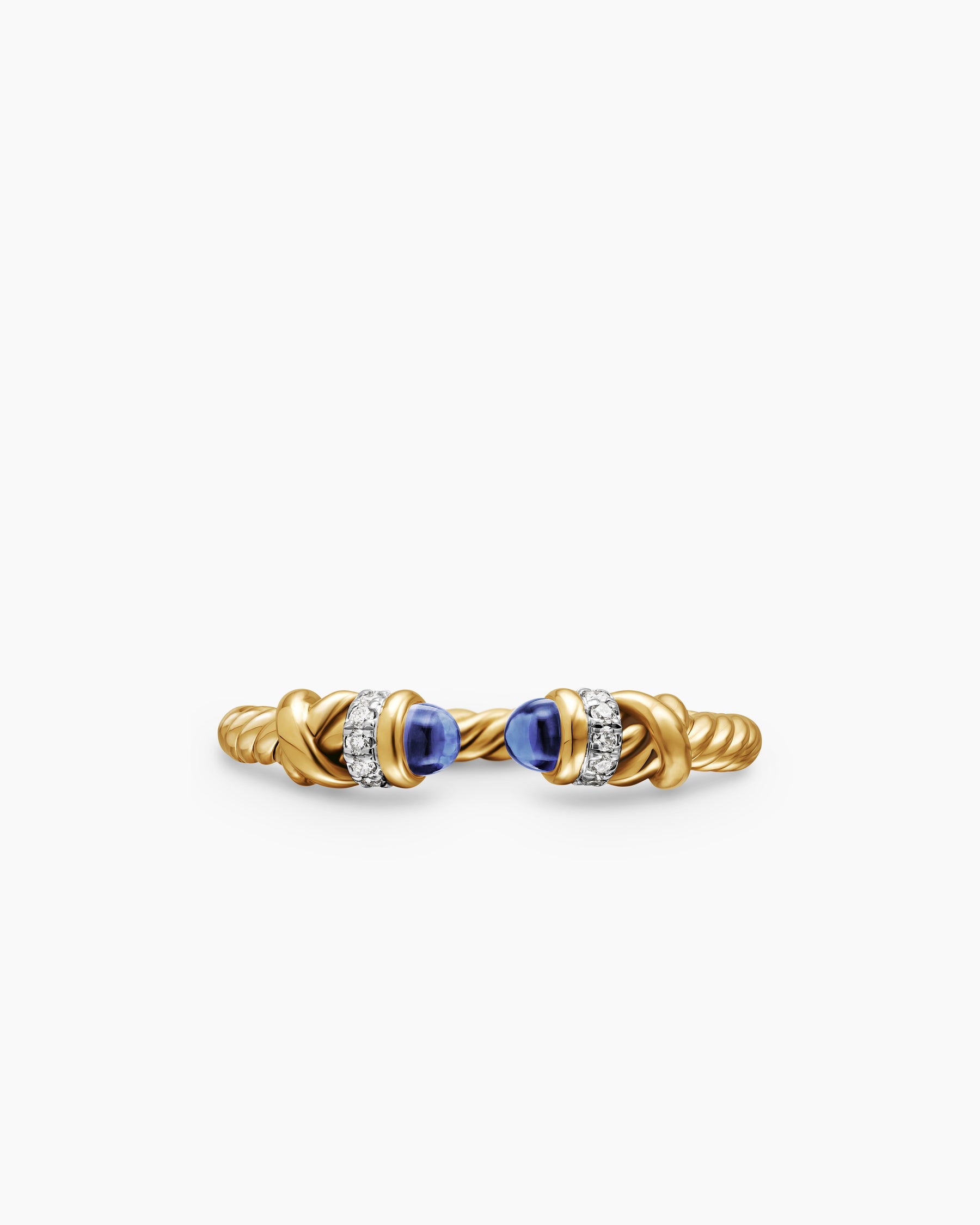 Petite Helena Ring in 18K Yellow Gold with Tanzanite and Diamonds, 2.5mm - Image 4