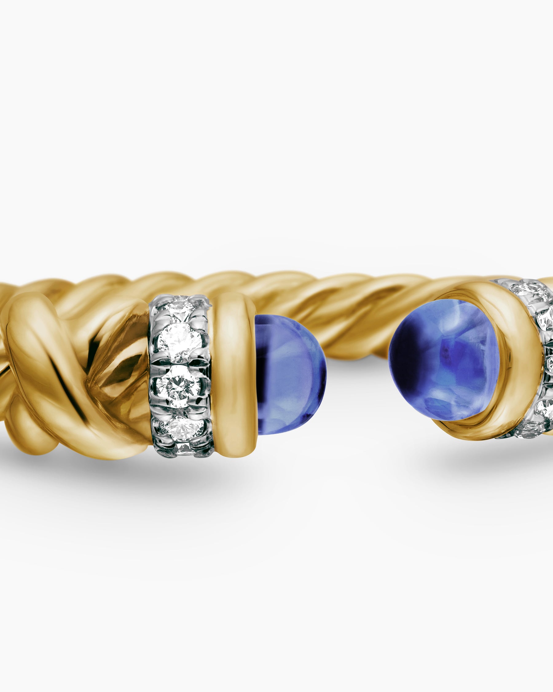 Petite Helena Ring in 18K Yellow Gold with Tanzanite and Diamonds, 2.5mm - Image 7