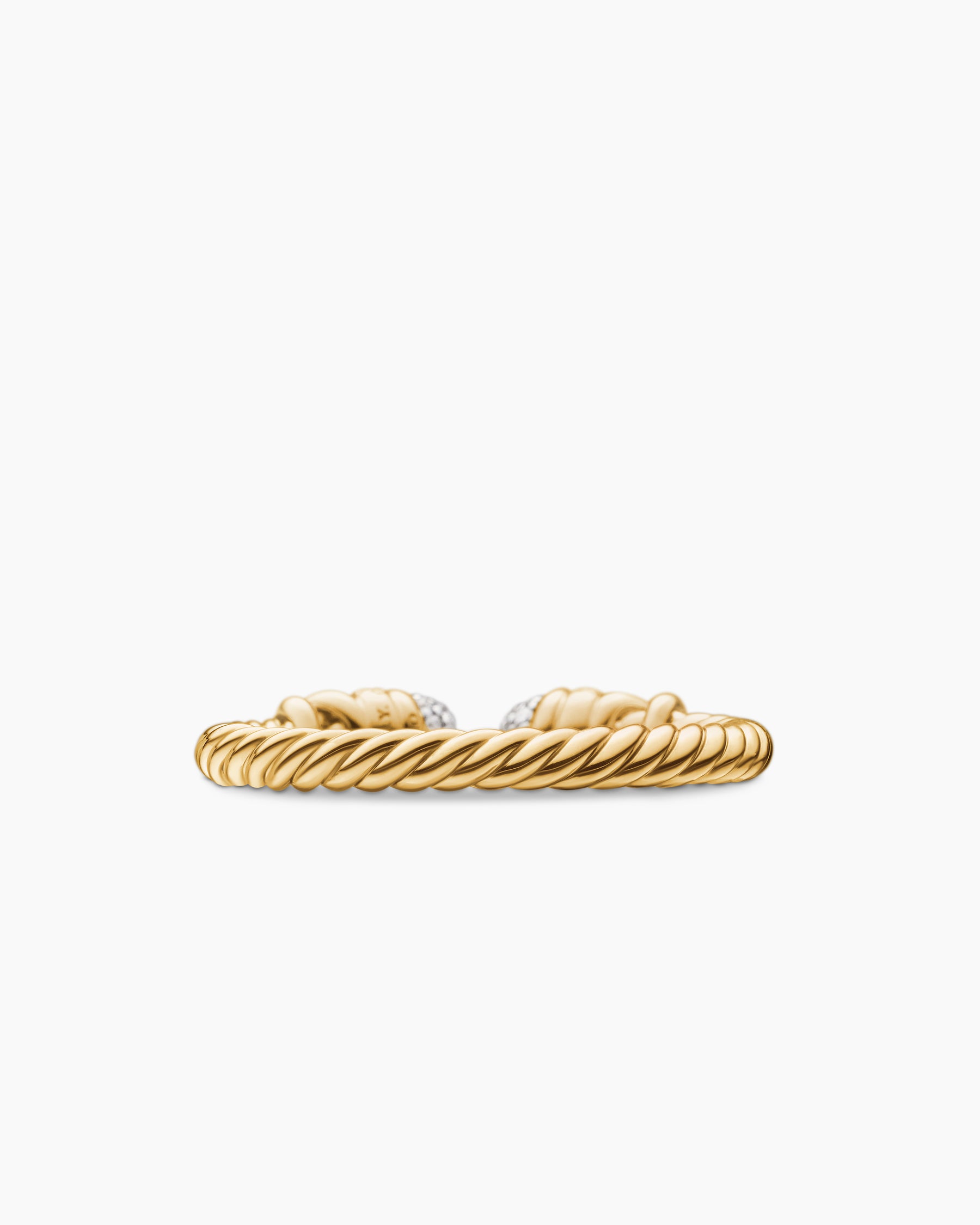 Petite Helena Open Ring in 18K Yellow Gold with Diamonds, 2.5mm - Image 6