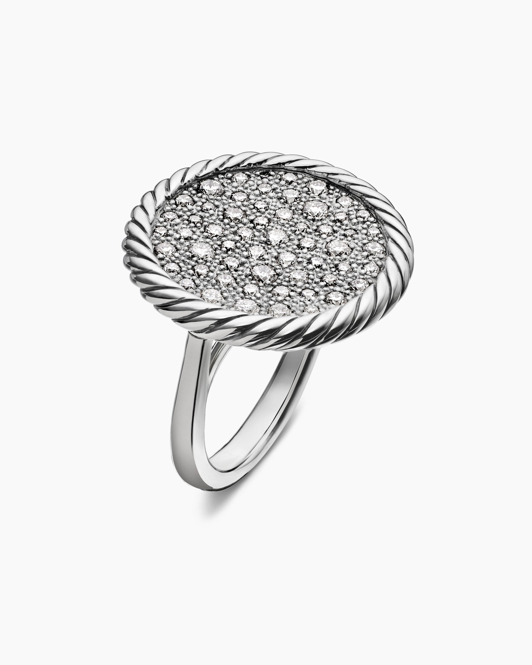 DY Elements Ring in Sterling Silver with Diamonds, 21.2mm - Image 3