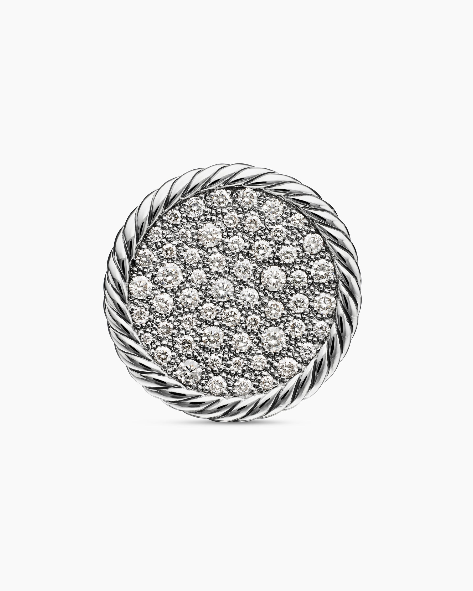 DY Elements Ring in Sterling Silver with Diamonds, 21.2mm - Image 4