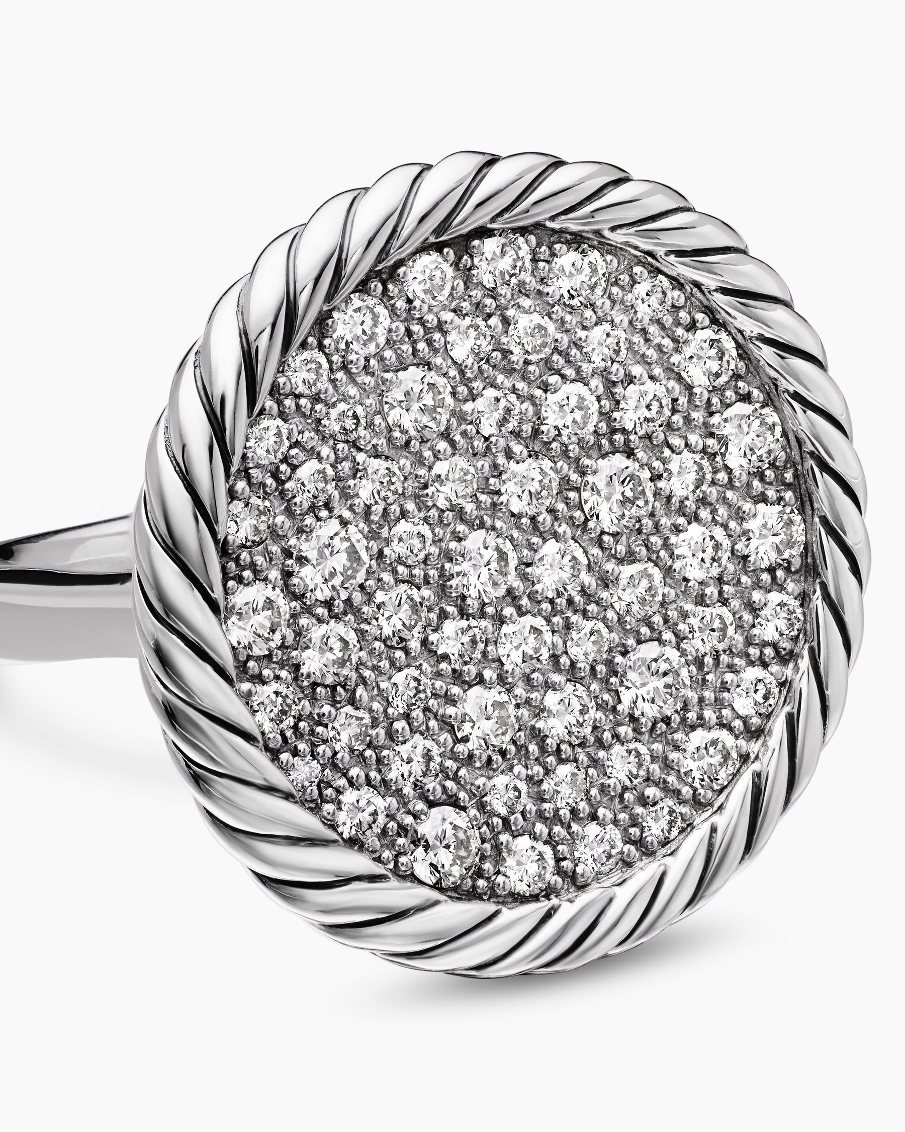 DY Elements Ring in Sterling Silver with Diamonds, 21.2mm - Image 5