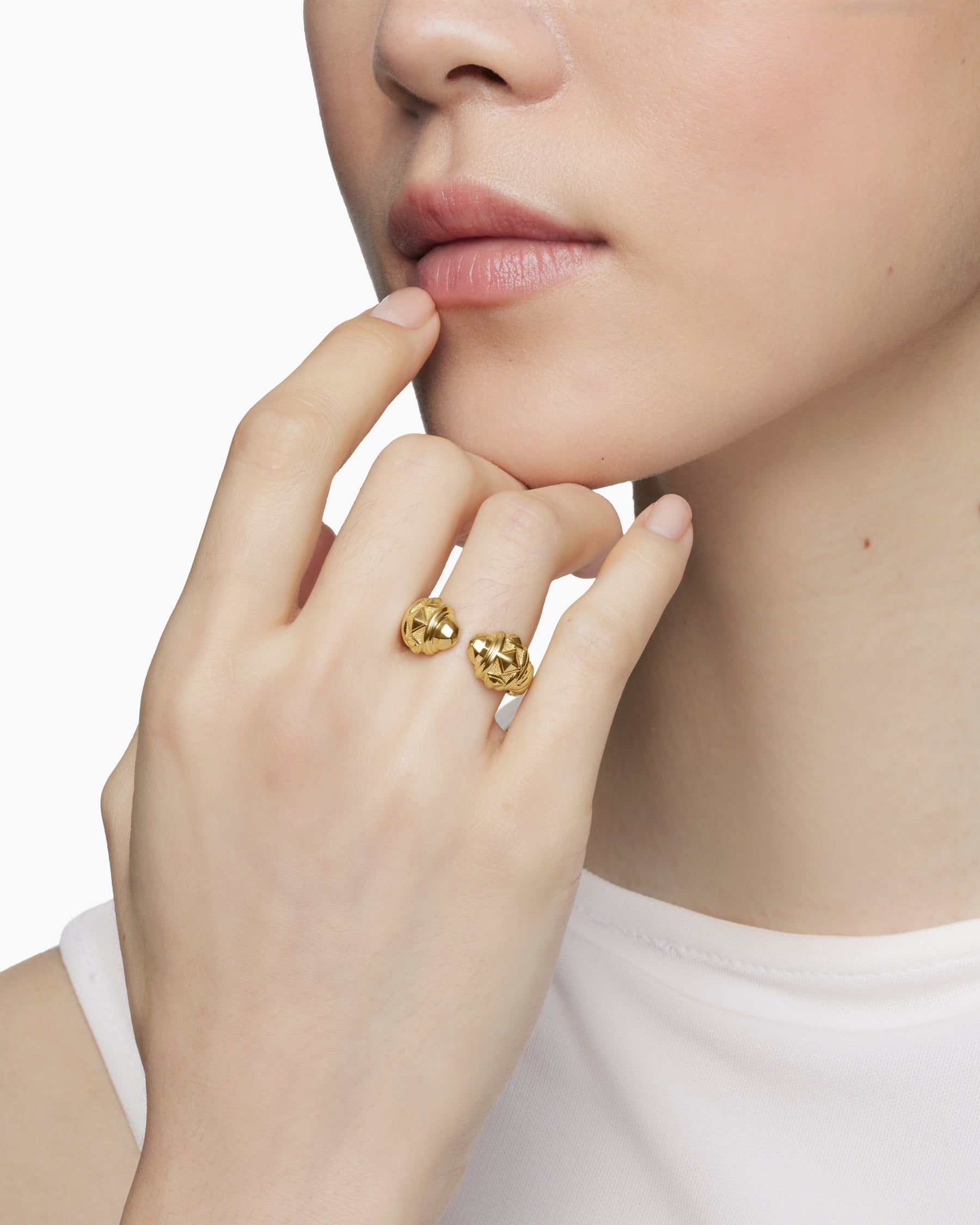 Renaissance Ring in 18K Yellow Gold, 10mm - Image 8
