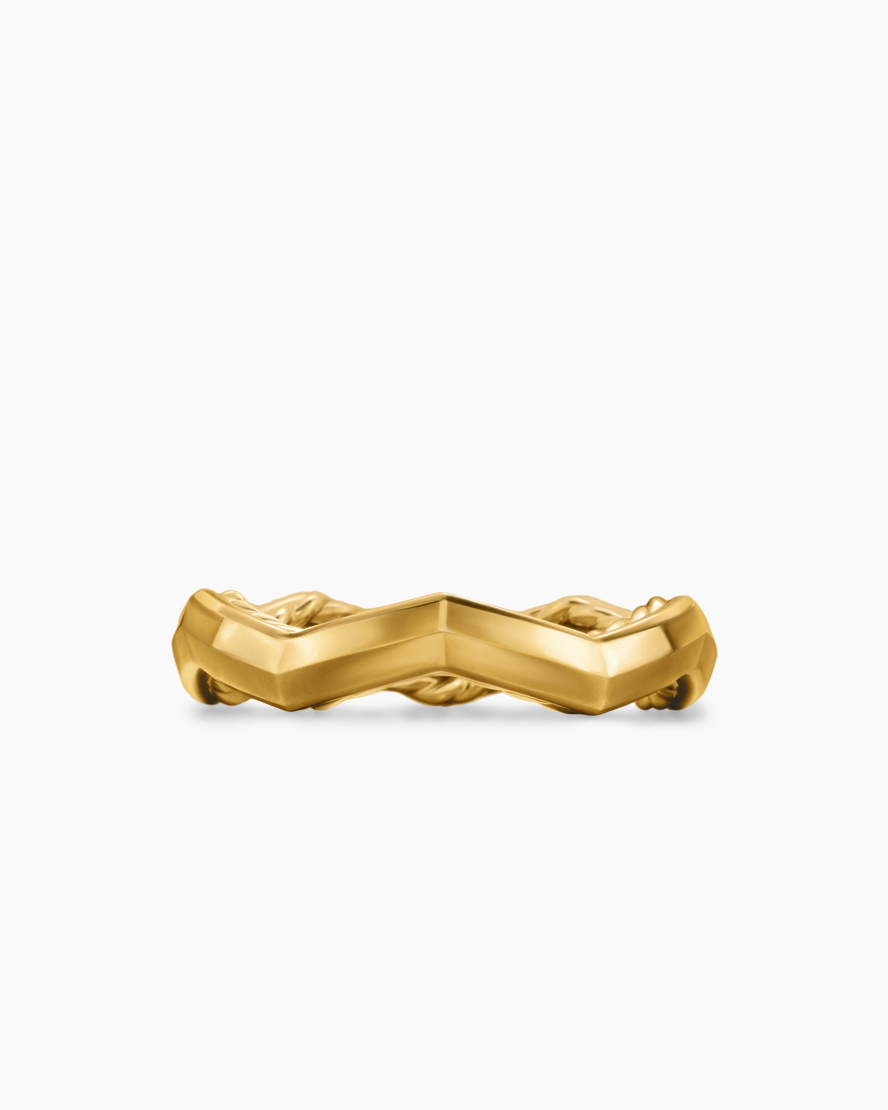 Zig Zag Stax Ring in 18K Yellow Gold, 3mm