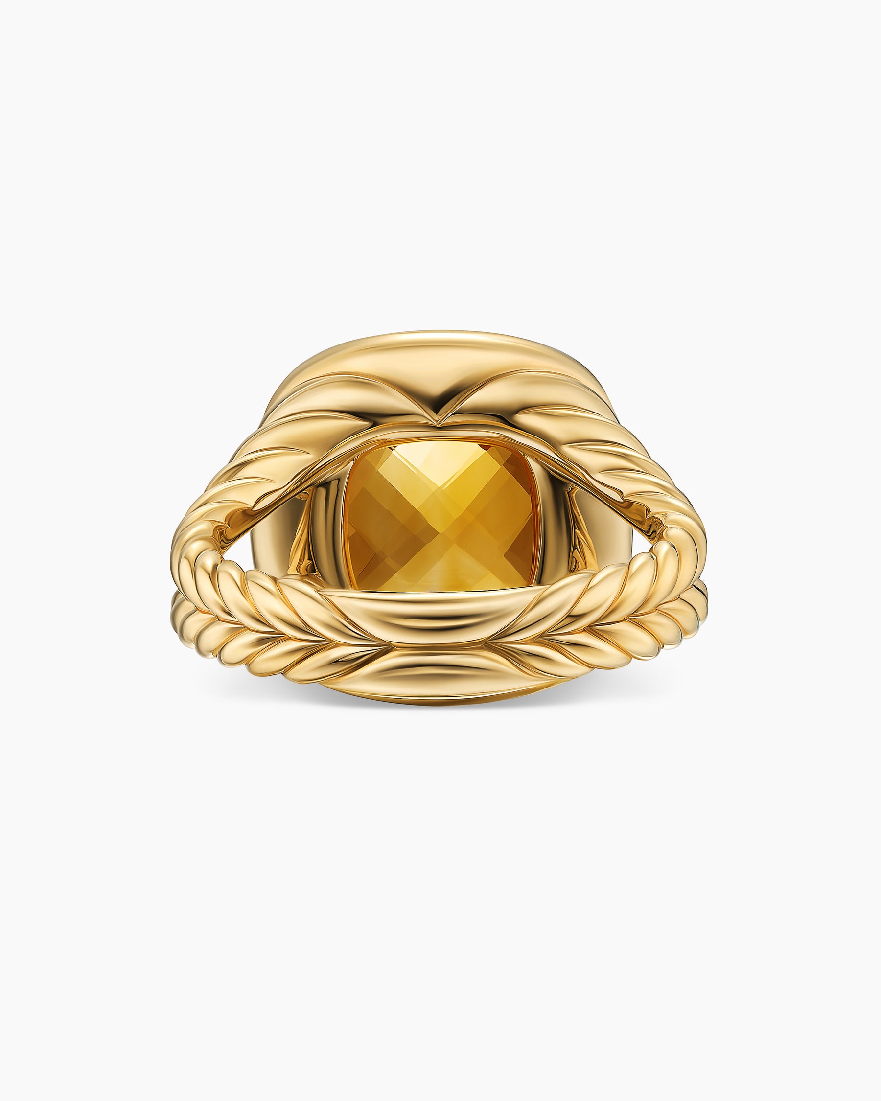 Albion Ring in 18K Yellow Gold with Citrine and Diamonds, 11mm - Image 6