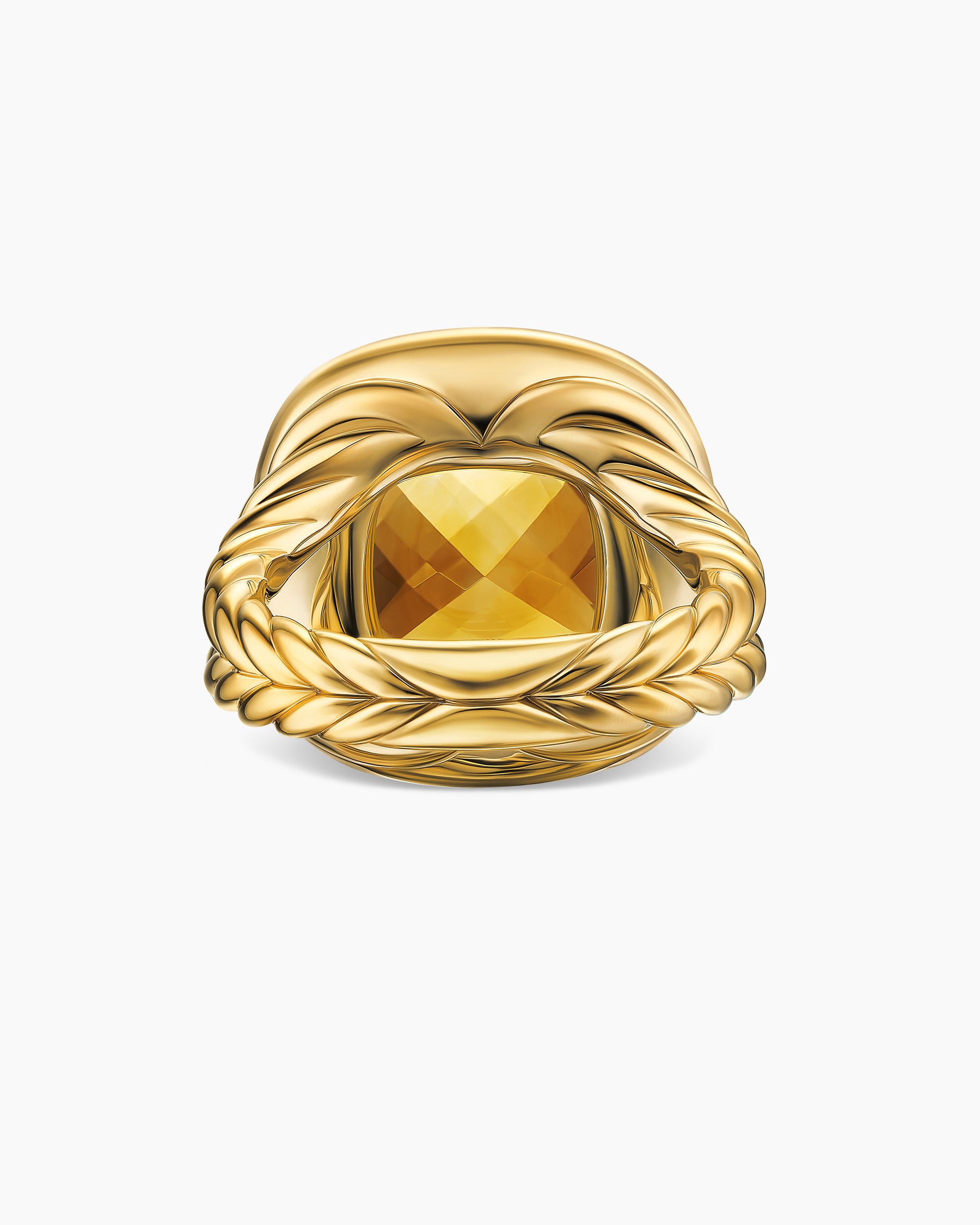 Albion Ring in 18K Yellow Gold with Citrine and Diamonds, 15mm - Image 6