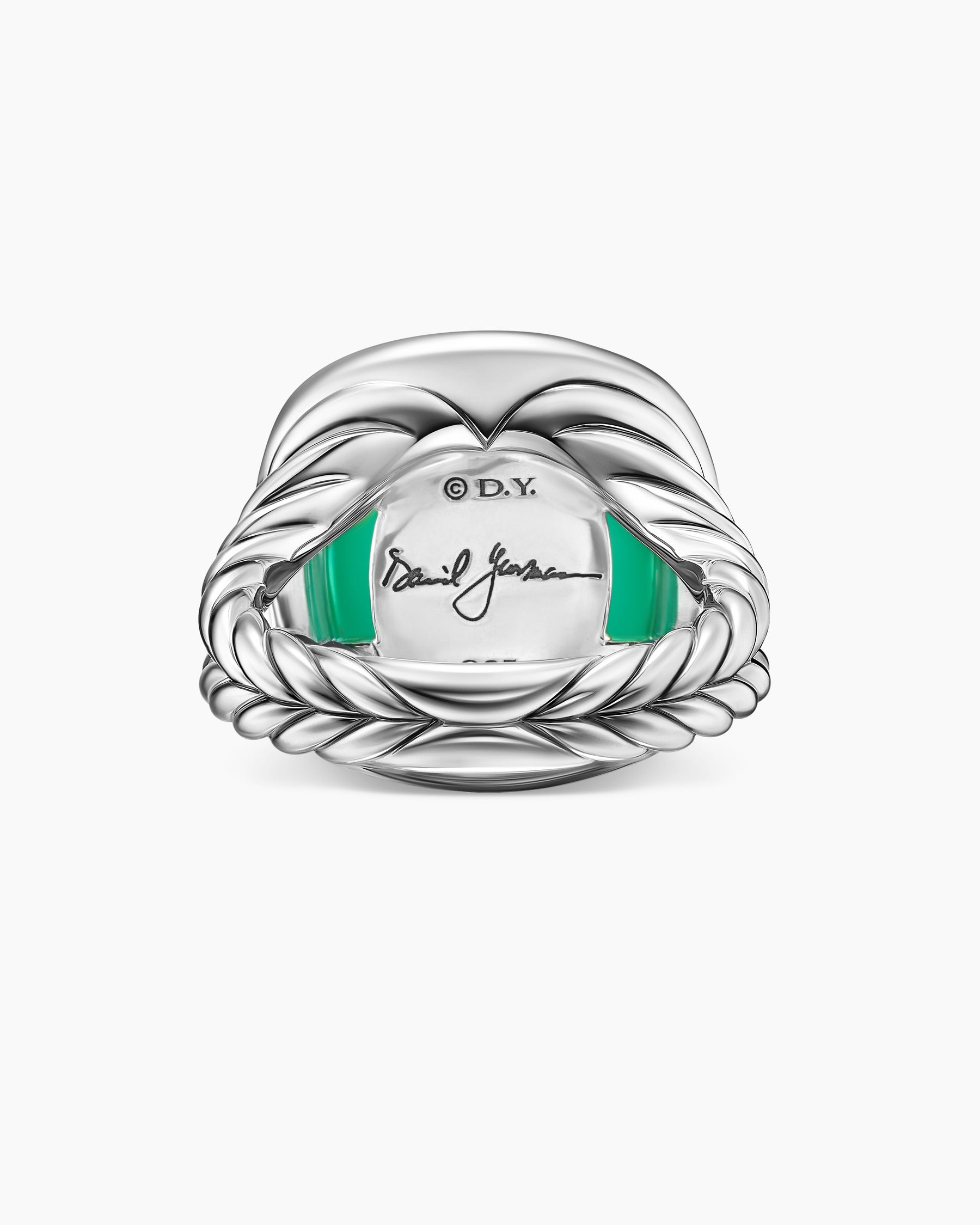 Albion Ring in Sterling Silver with Lagoon Orchid and Diamonds, 15mm - Image 5