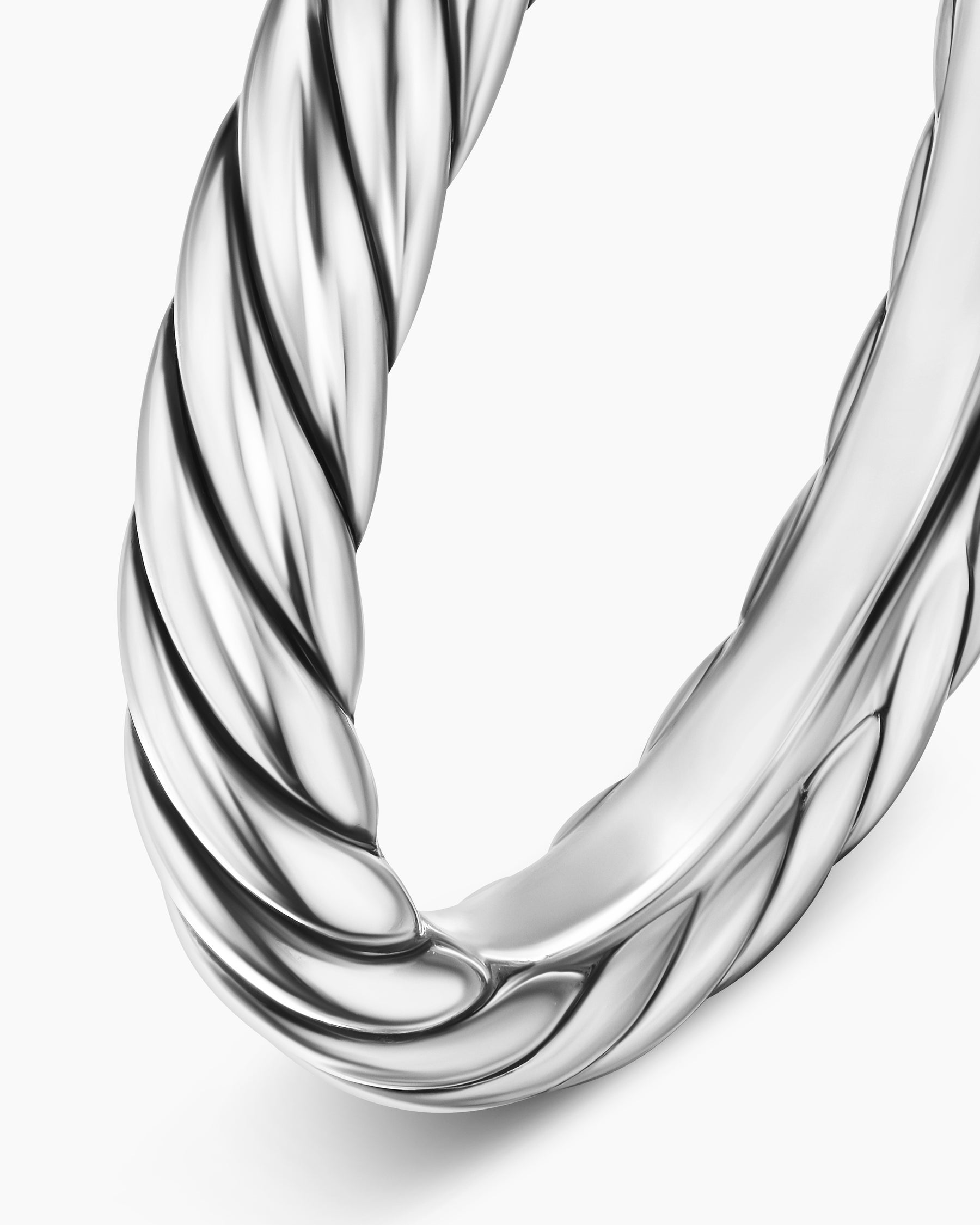 Cable Band Ring in Sterling Silver, 3.4mm - Image 6