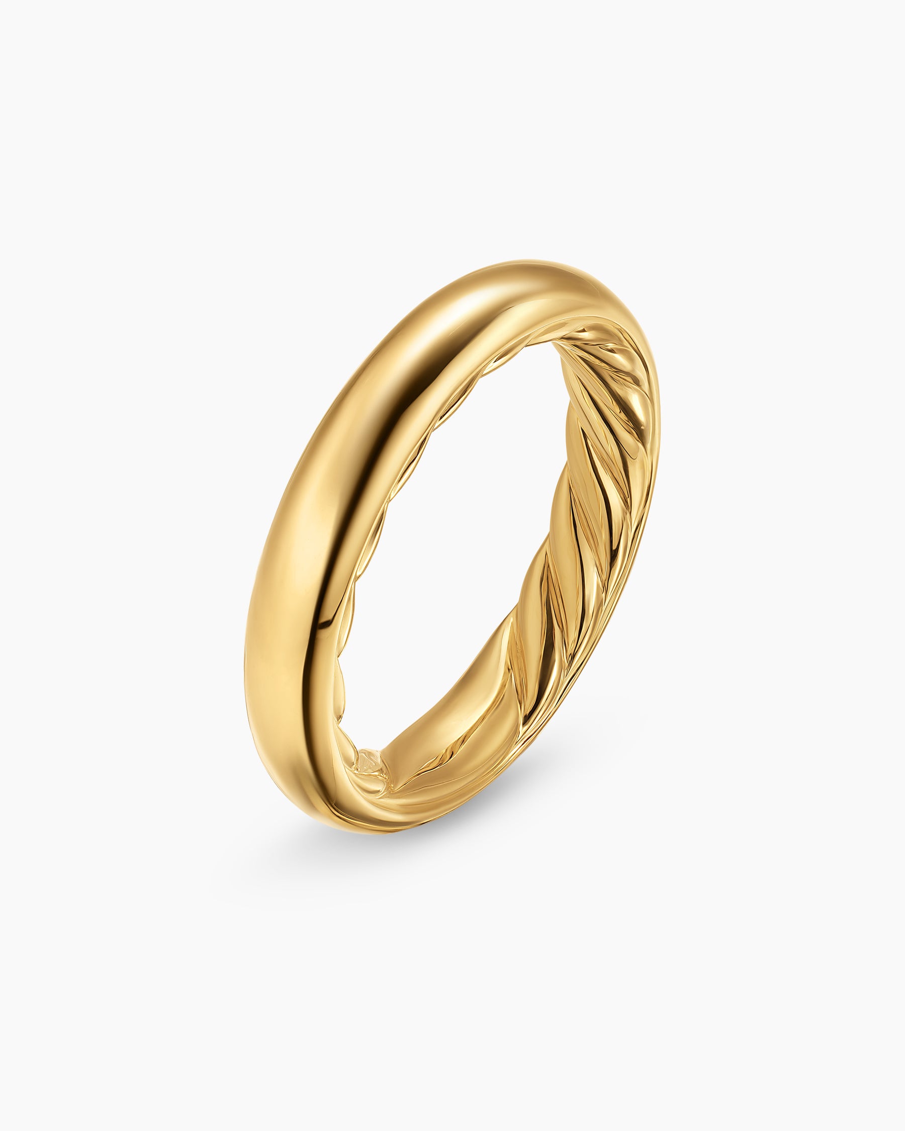 DY Mercer Band Ring in 18K Yellow Gold, 3.7mm - Image 3
