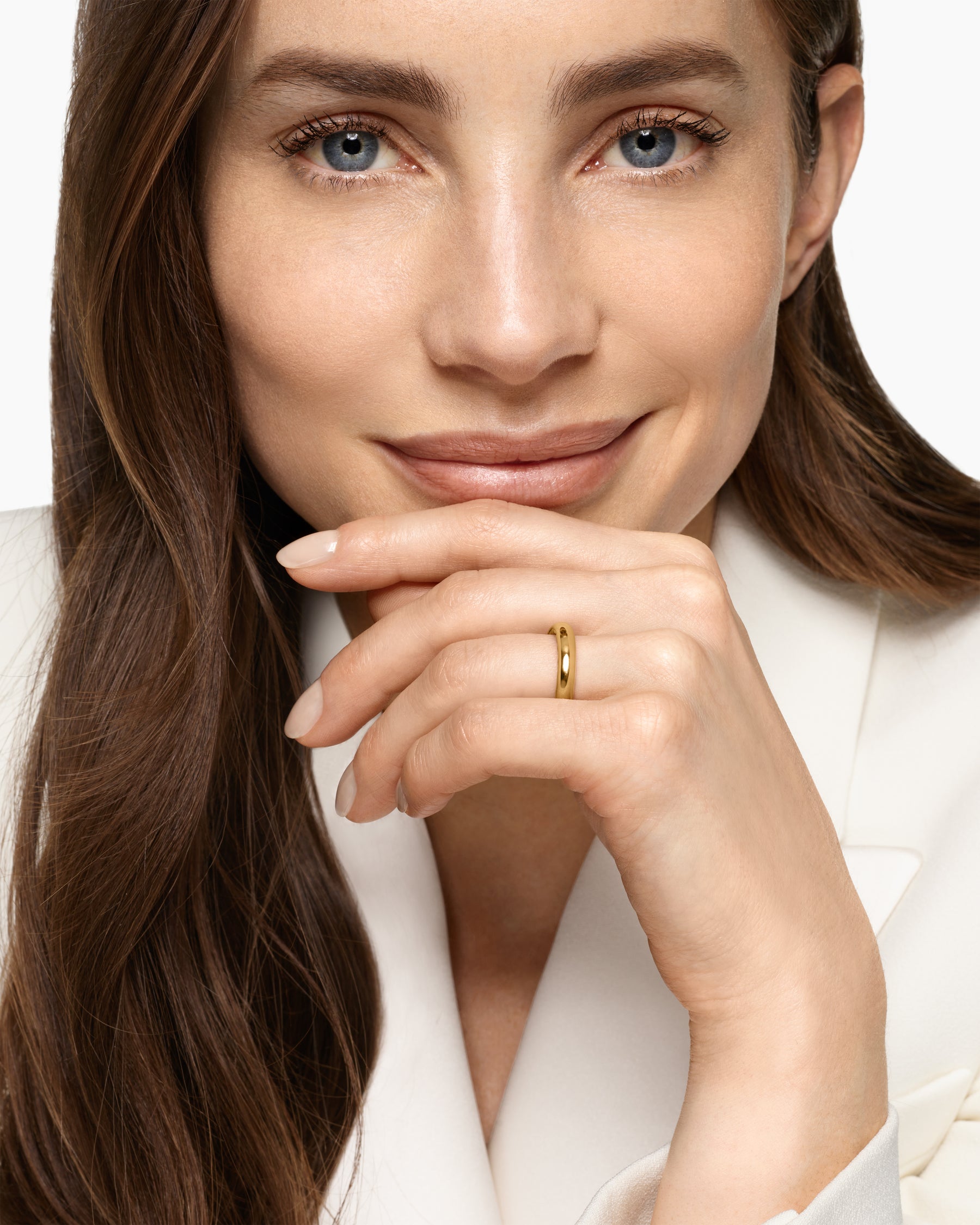 Alternative view of DY Mercer Band Ring in 18K Yellow Gold, 3.7mm
