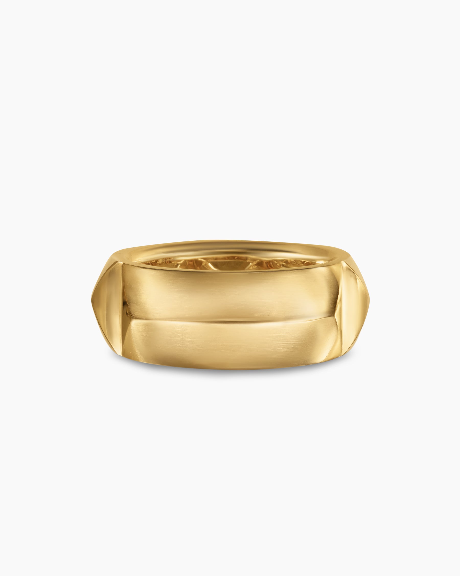 Pyramid Band Ring in 18K Yellow Gold, 9mm - Image 6