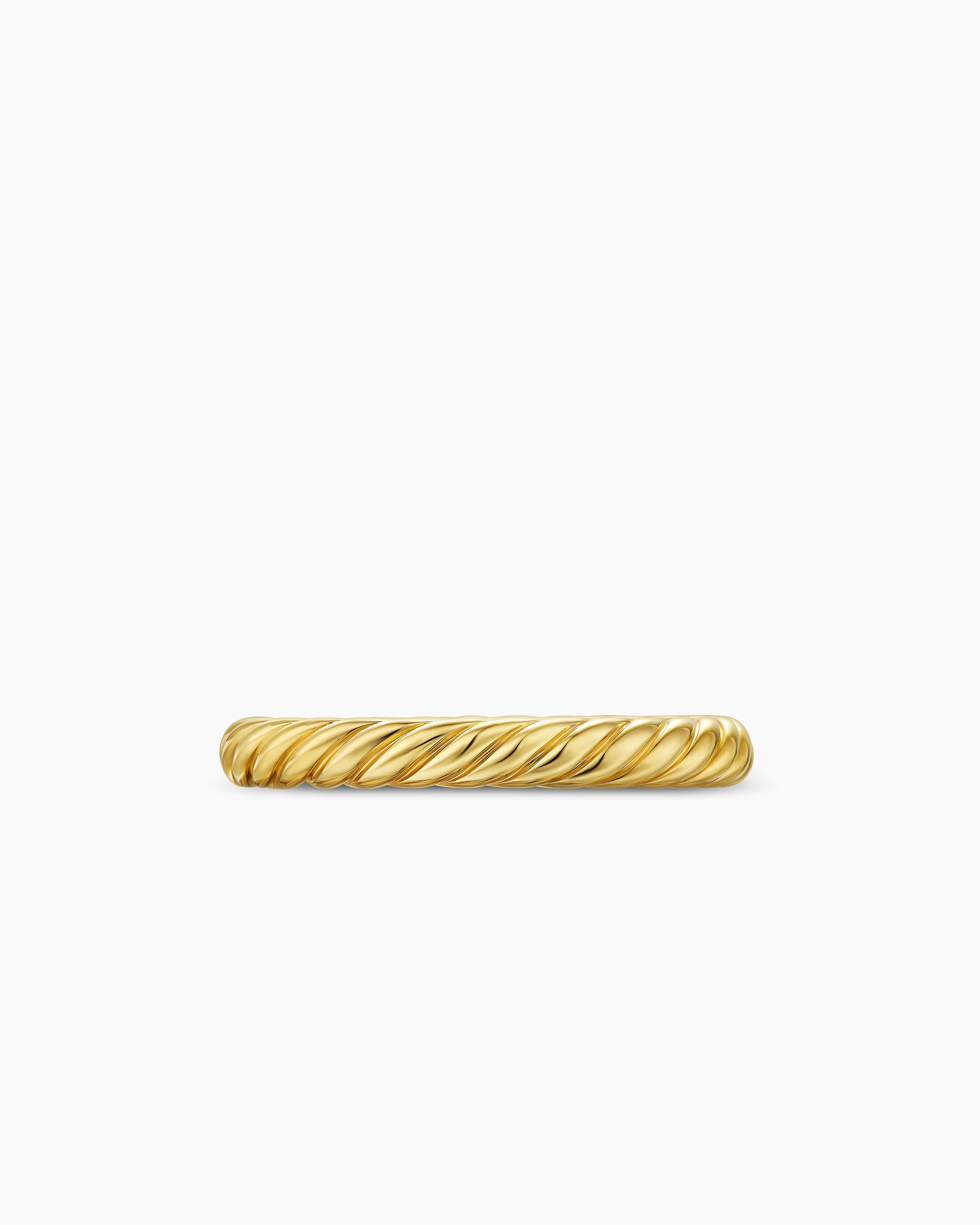 Cable Band Ring in 18K Yellow Gold, 2.8mm - Image 4