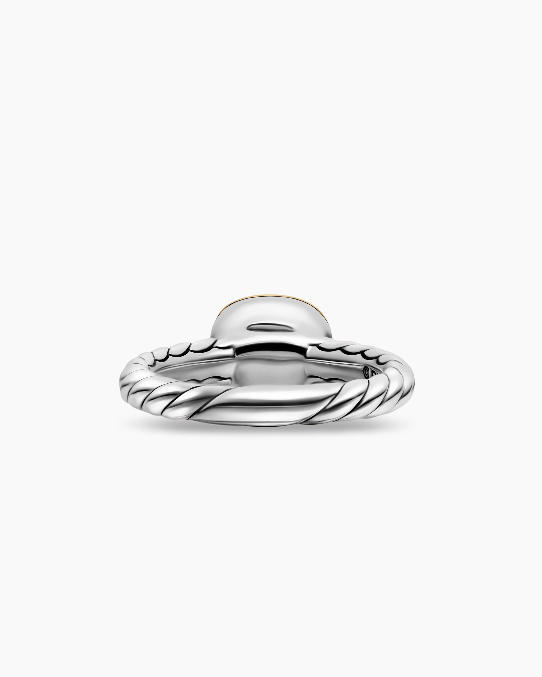 DY Mercer Color Stone Ring in Sterling Silver with 18K Yellow Gold and Amethyst, 7mm - Image 6