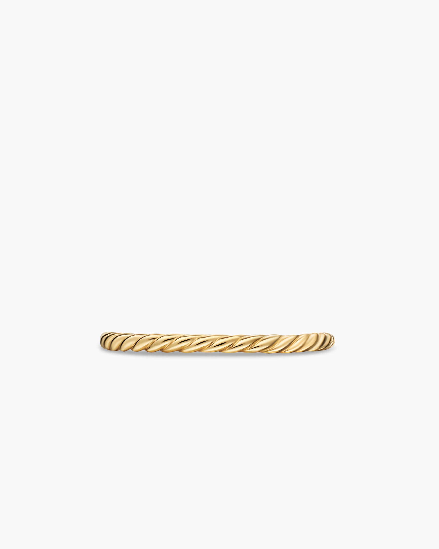 Cable Band Ring in 18K Yellow Gold, 1.7mm - Image 4